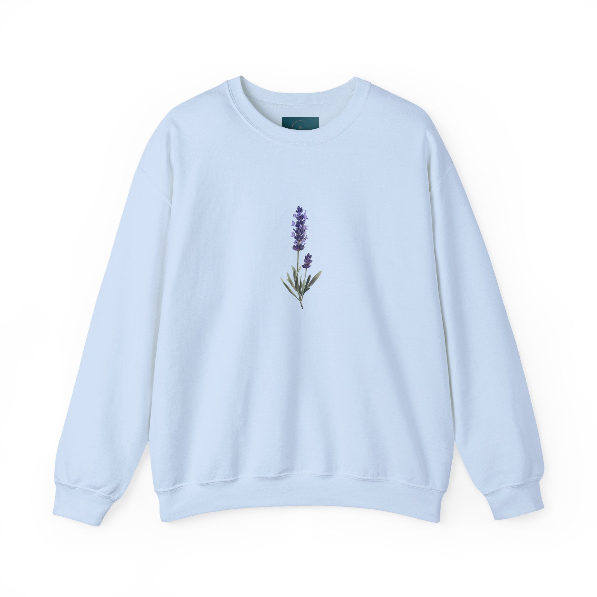 Lavender Bloom Crewneck Sweatshirt – Cozy Unisex Floral Sweatshirt