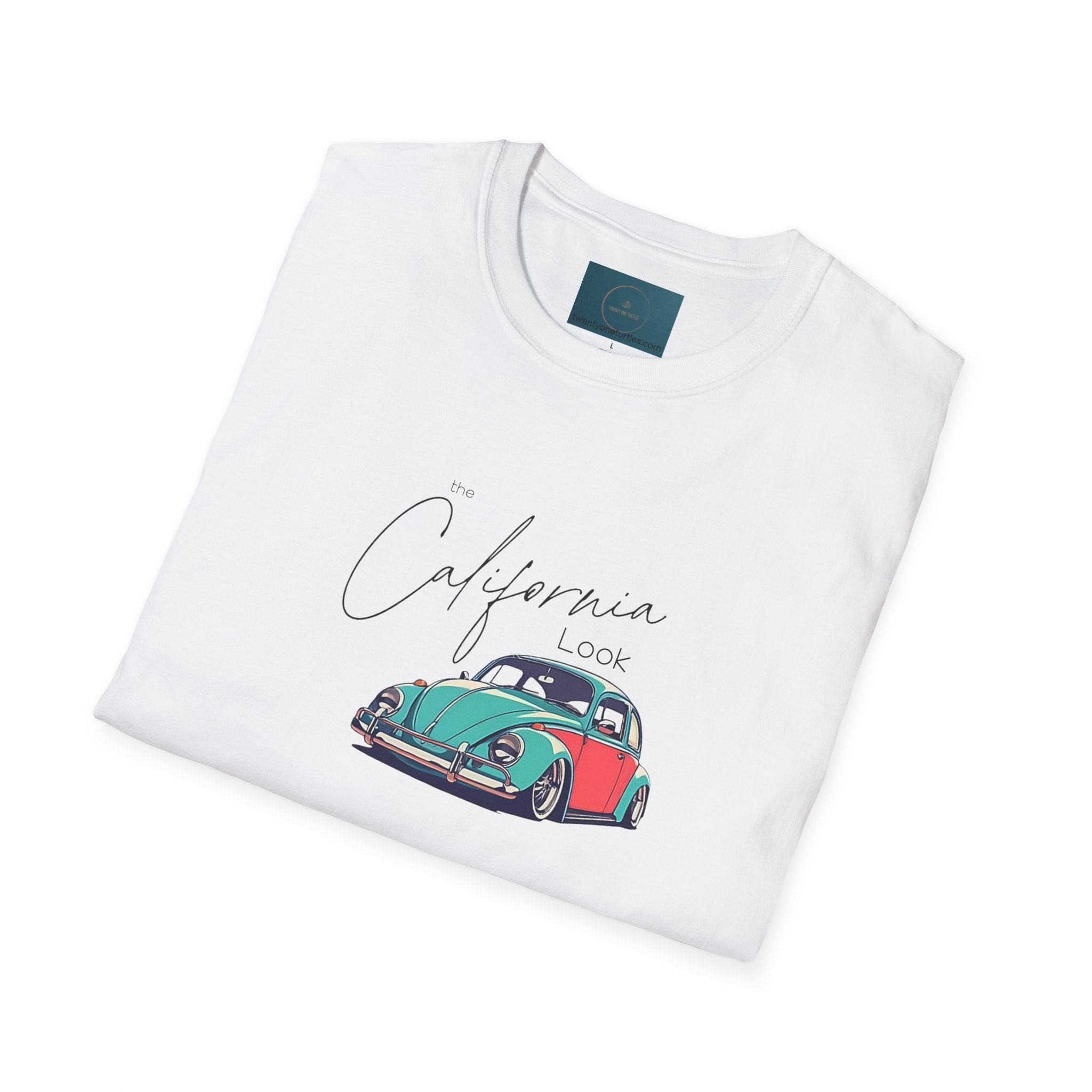 California Look VW Car Tee – Unisex Softstyle T-Shirt, Vintage style T-shirt