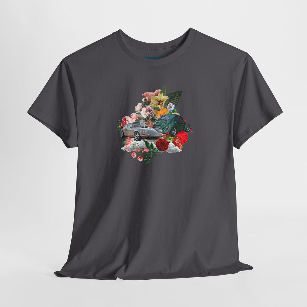 Floral Classic Car T-Shirt | Unisex Retro Graphic Tee