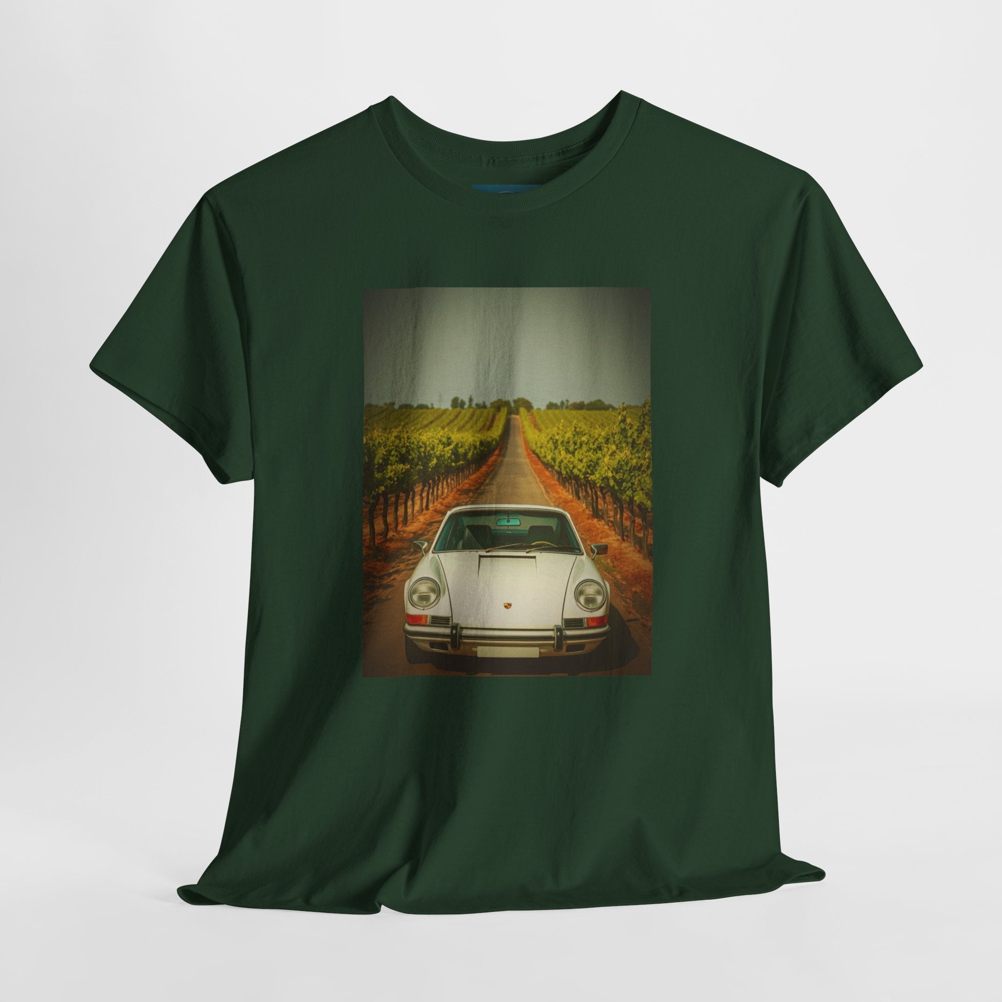 Unisex Porsche 911 Print T‑Shirt – Cotton Tee for Car Enthusiasts