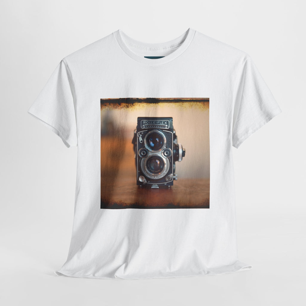 Vintage Camera T‑Shirt – Unisex Cotton Tee for Photography Lovers