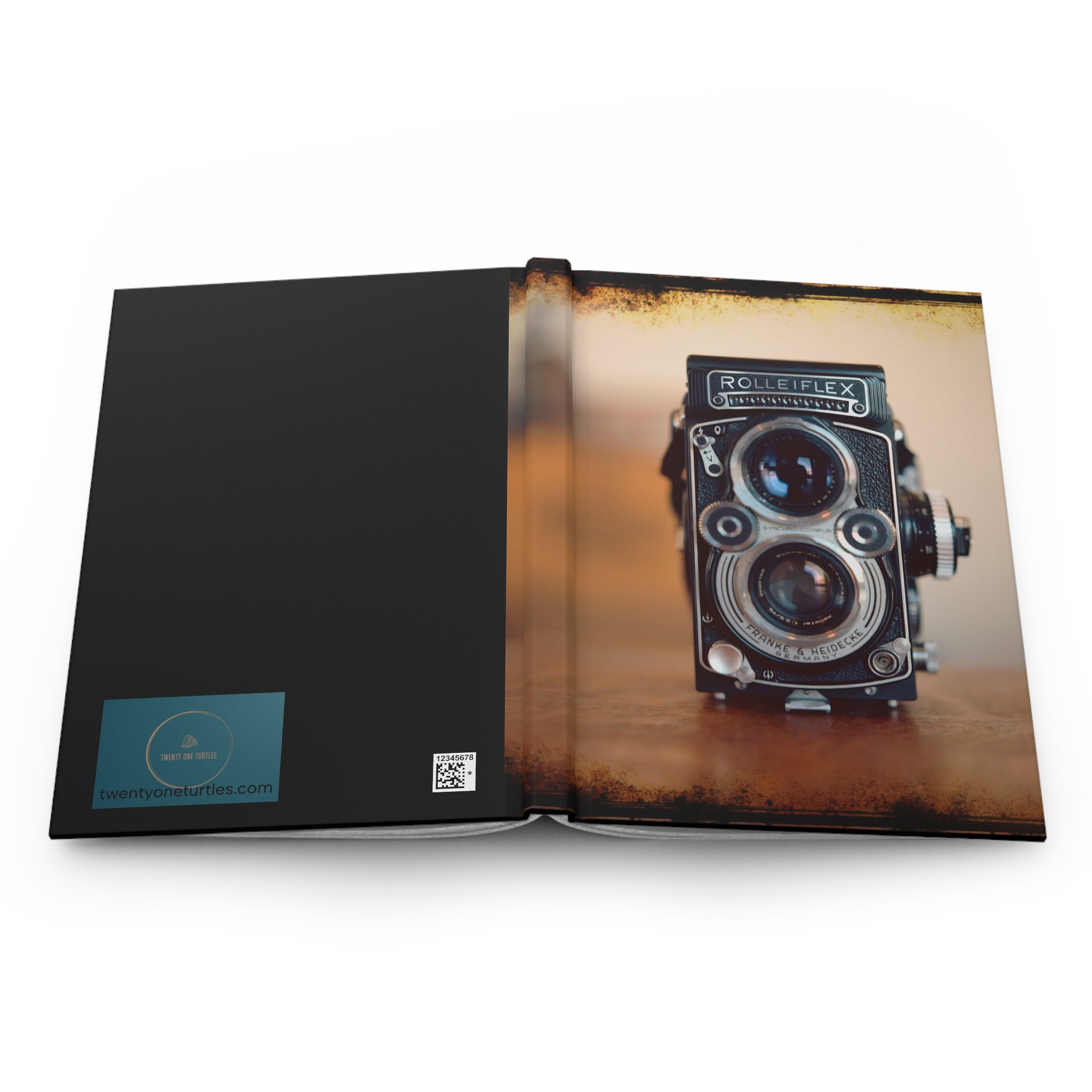 Vintage Camera Hardcover Lined Journal - Rolleiflex Camera Photograph