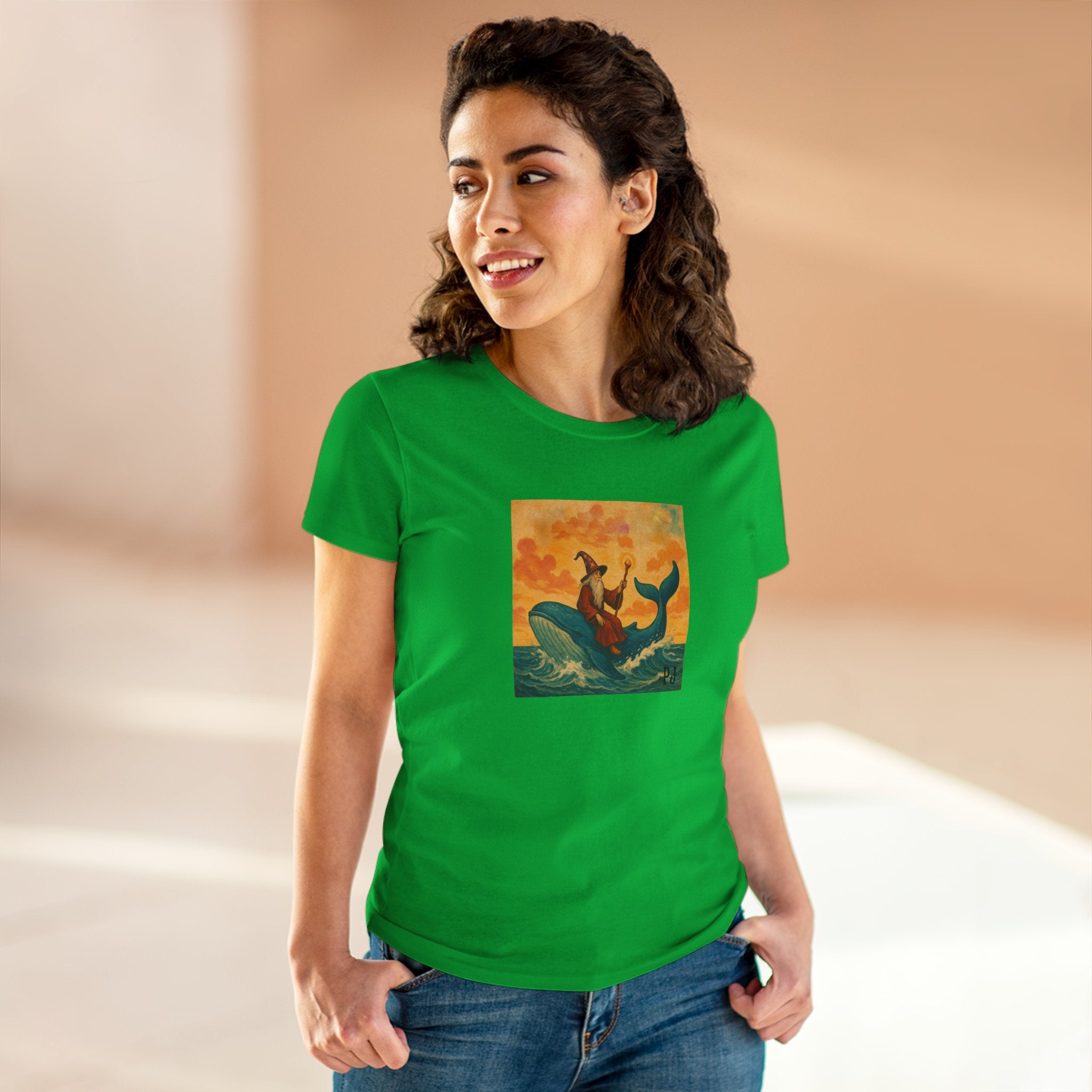 Wizard on a Whale Graphic Tee – maybe the PJ Yellow Ledbetter Fan Club T-Shirt