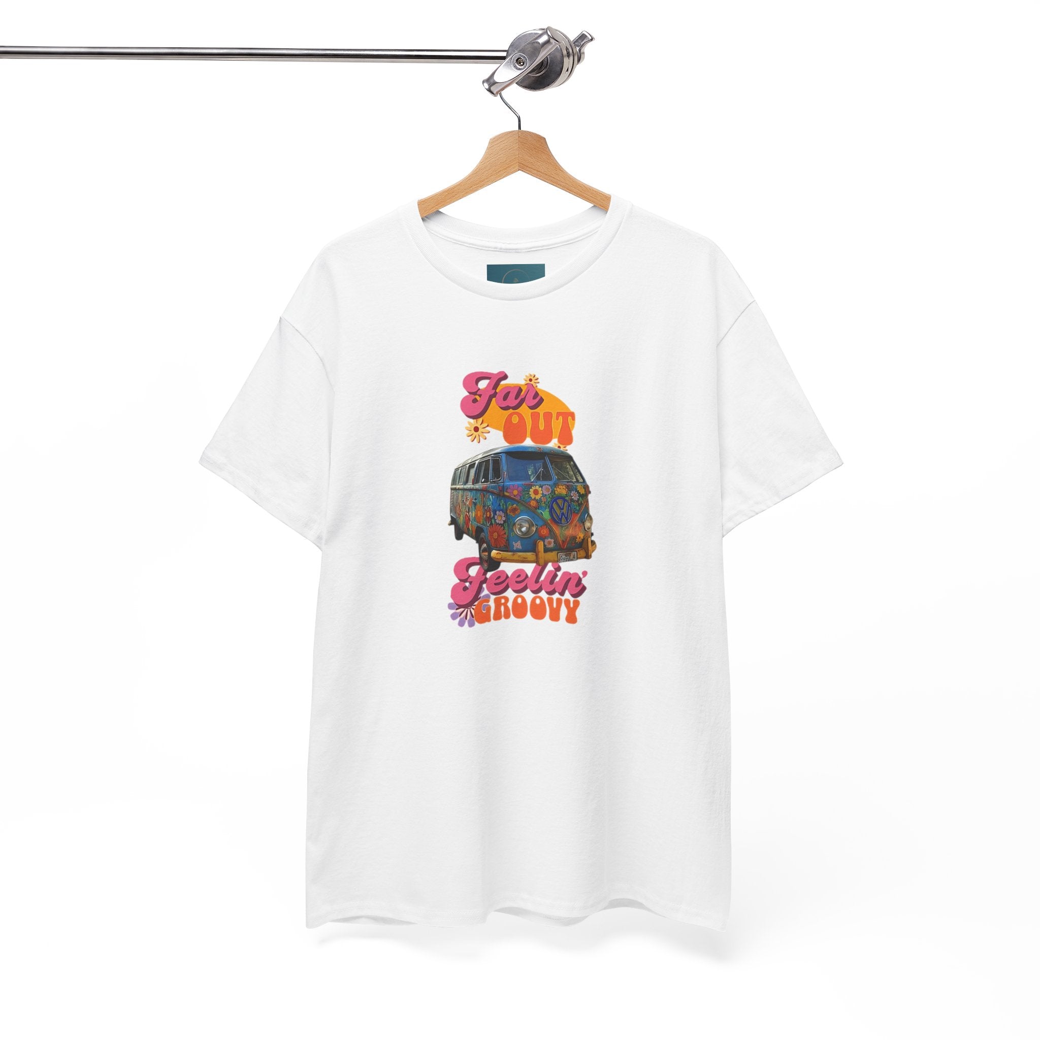 Groovy VW Kombi Hippie T-Shirt – Retro Music Festival Tee Unisex