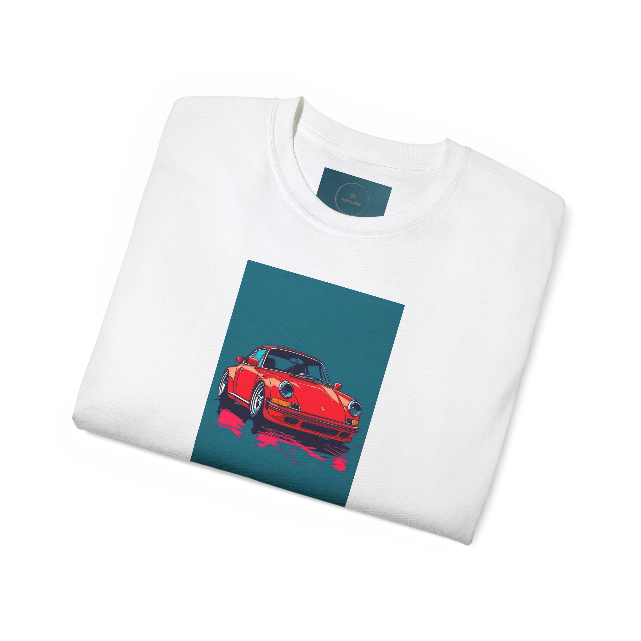 Stylish Retro Porsche Graphic Tee – Unisex Cotton Vintage T-Shirt, Gift for Car people