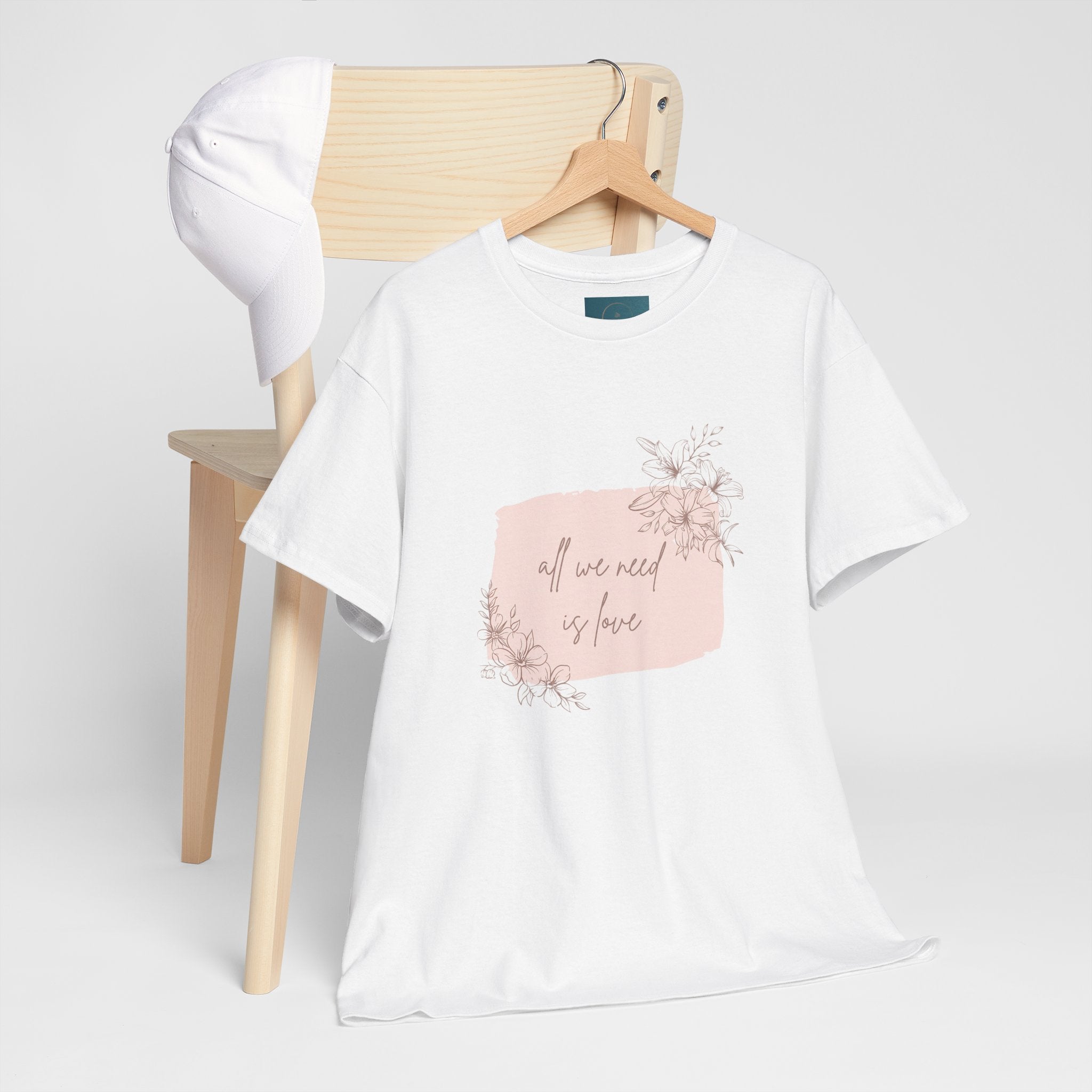 'All We Need is Love' Tee | Unisex Cotton T-Shirt | Inspirational Casual Gift