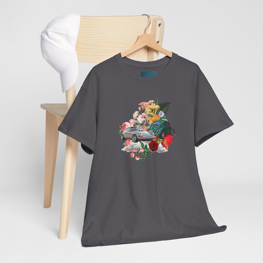 Floral Classic Car T-Shirt | Unisex Retro Graphic Tee