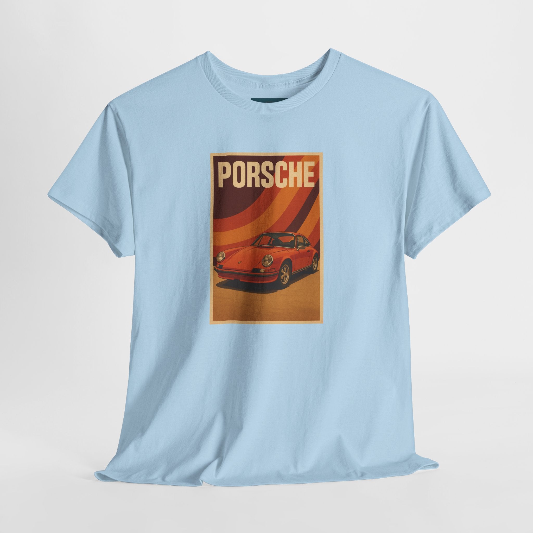 Unisex Cotton T Shirt / 1970s style Porsche 911 print