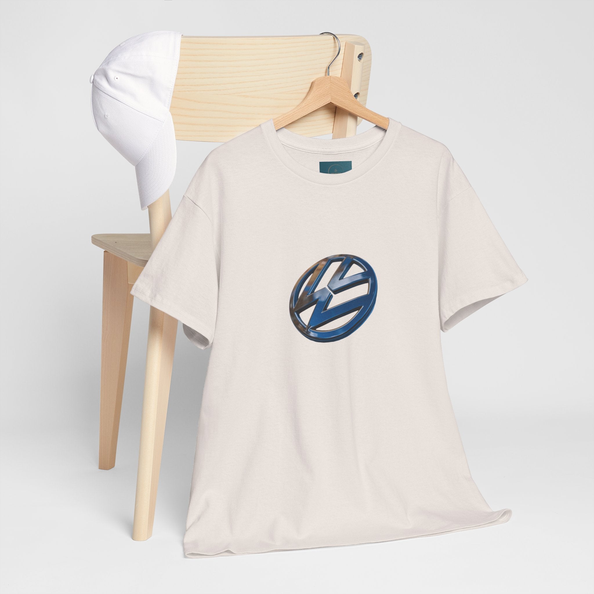 VW Logo Unisex Cotton T-Shirt – Cool Graphic Tee, Casual Gift