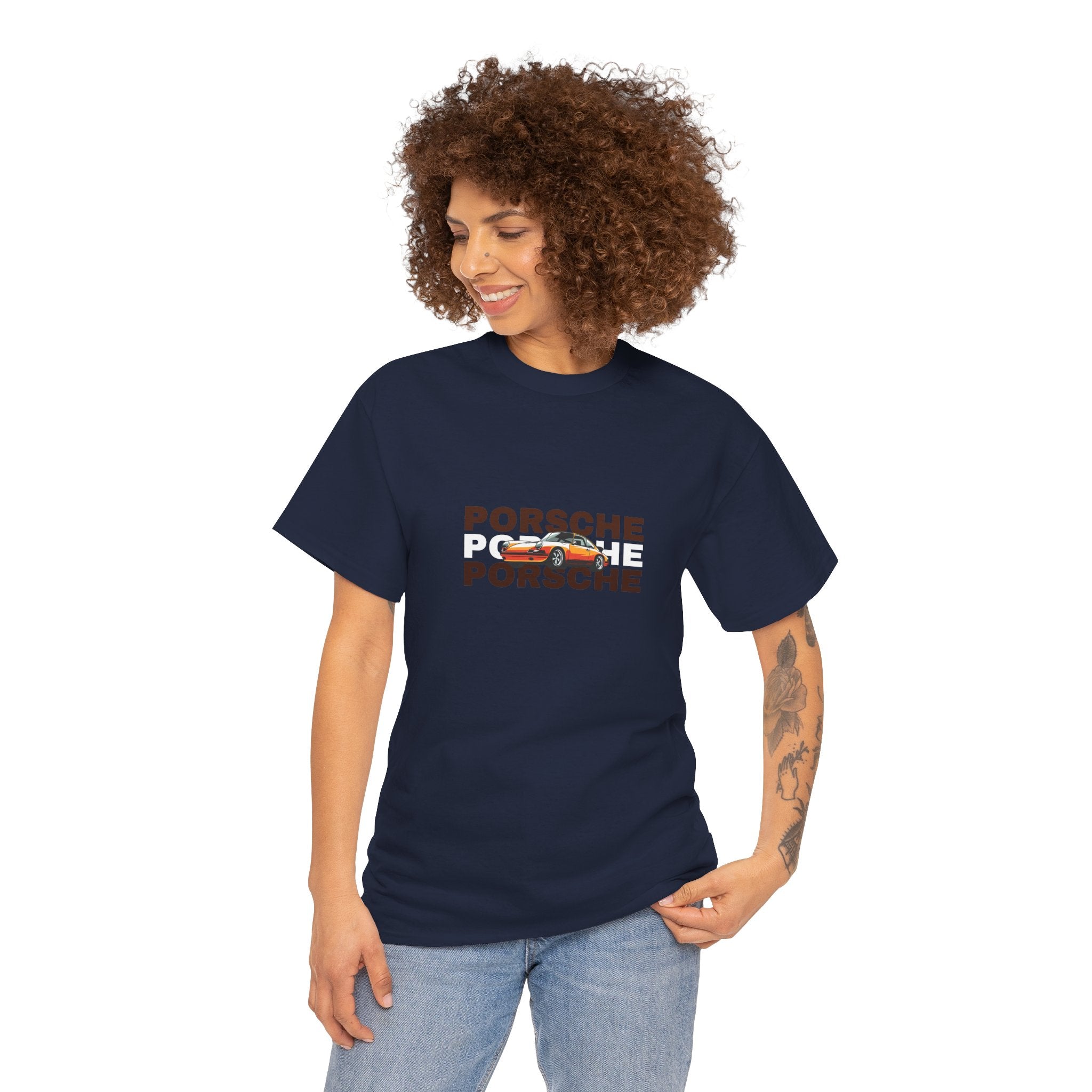 Porsche Retro Graphic Tee | Classic Apparel for Enthusiasts