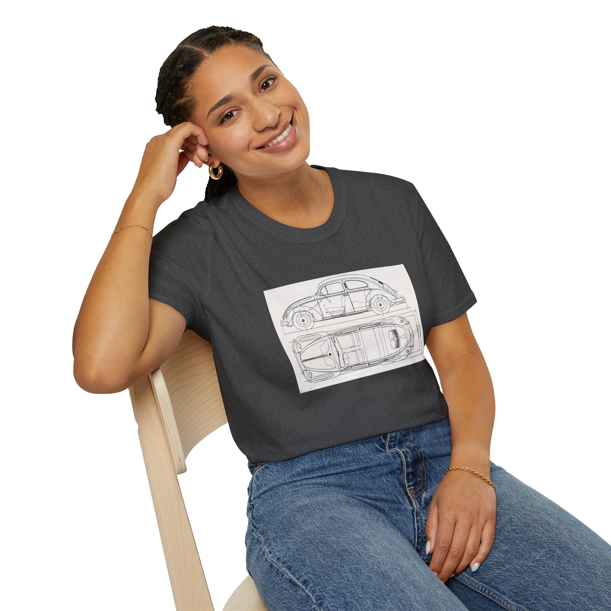 VW Beetle Retro Graphic Tee – Unisex Car Enthusiast T‑Shirt
