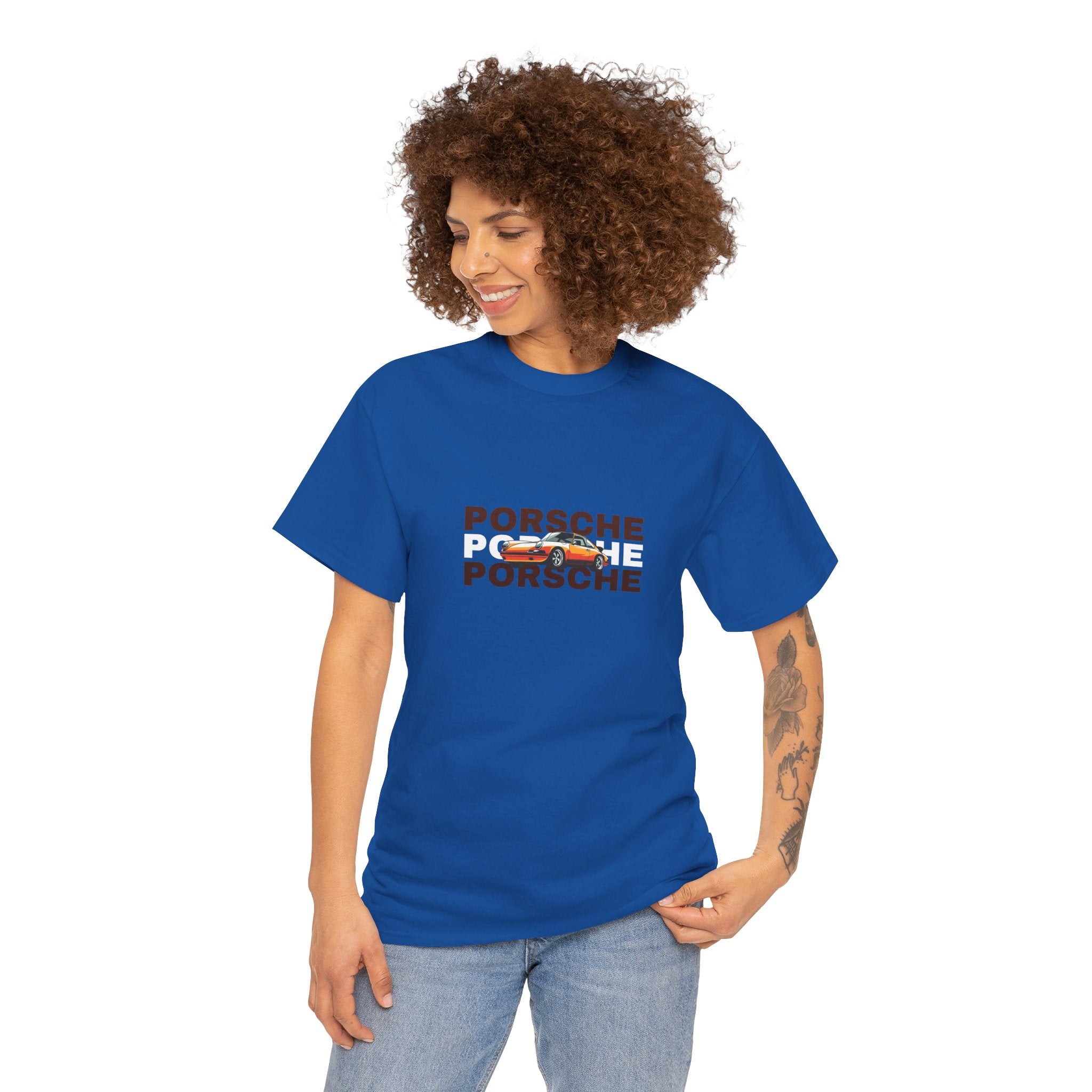 Porsche Retro Graphic Tee | Classic Apparel for Enthusiasts