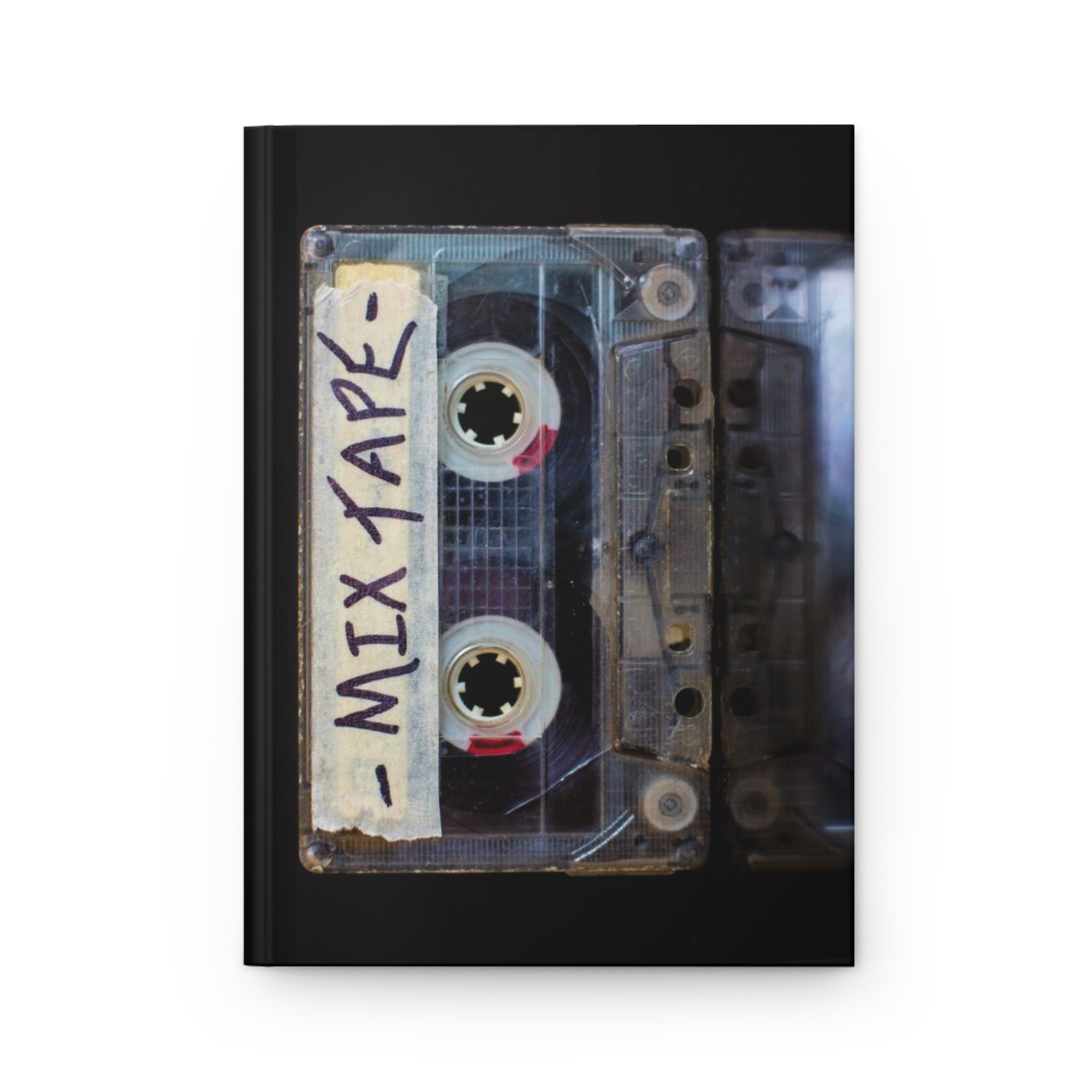 Retro Mix Tape Hardcover Journal - Vintage Notes Notebook, Creative Writing Journal, Classic 1980s Design Diary