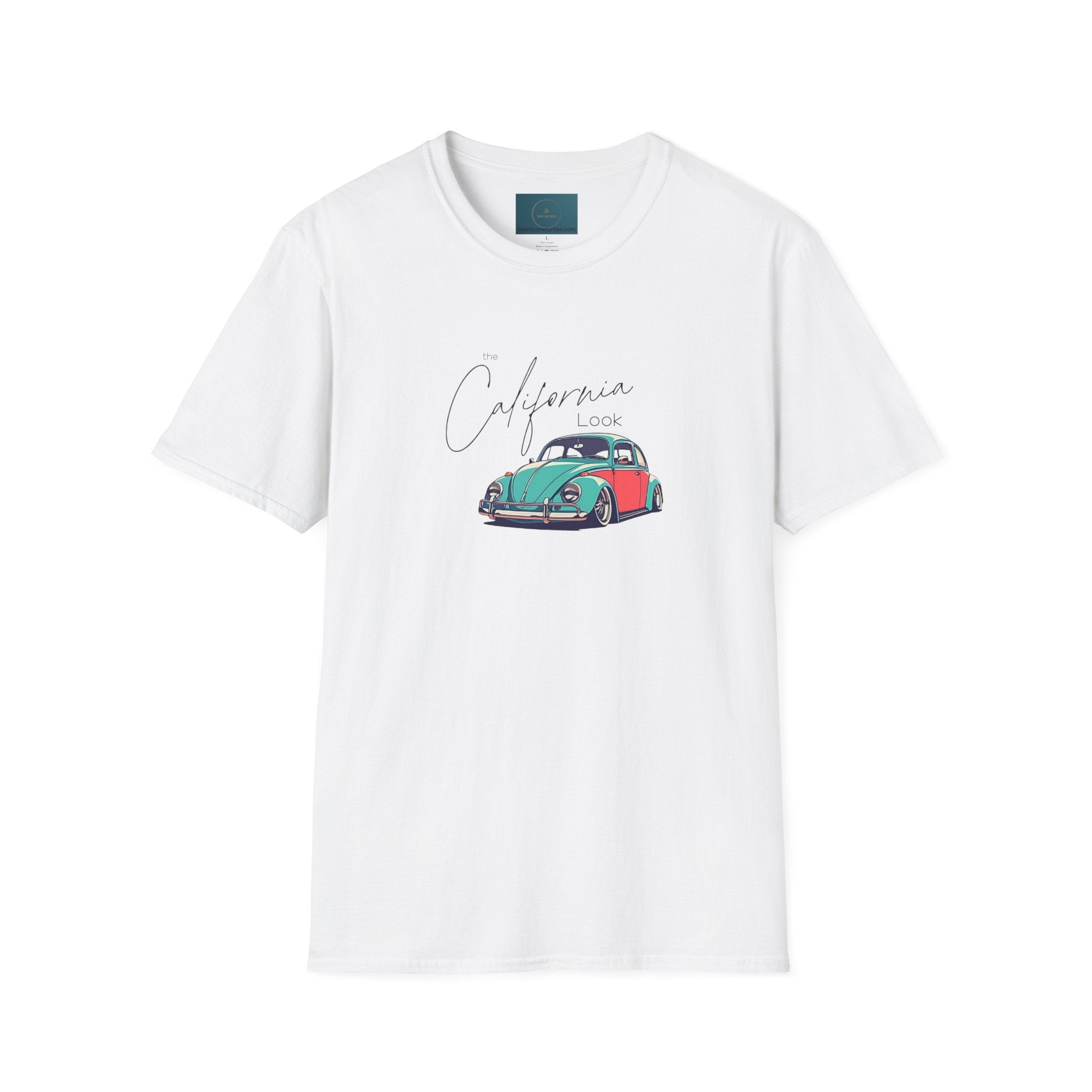 California Look VW Car Tee – Unisex Softstyle T-Shirt, Vintage style T-shirt