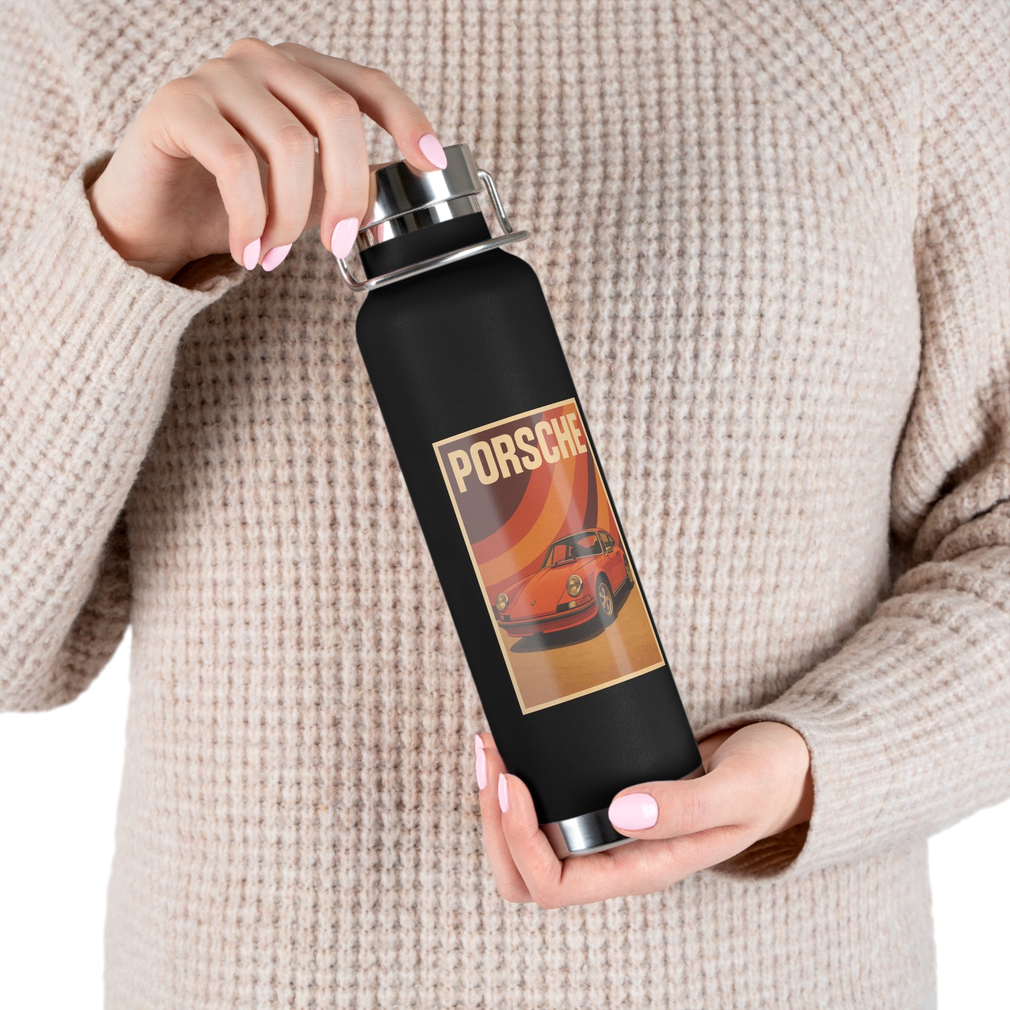 22 oz Copper-Insulated Porsche 911 Water Bottle – Vacuum Steel