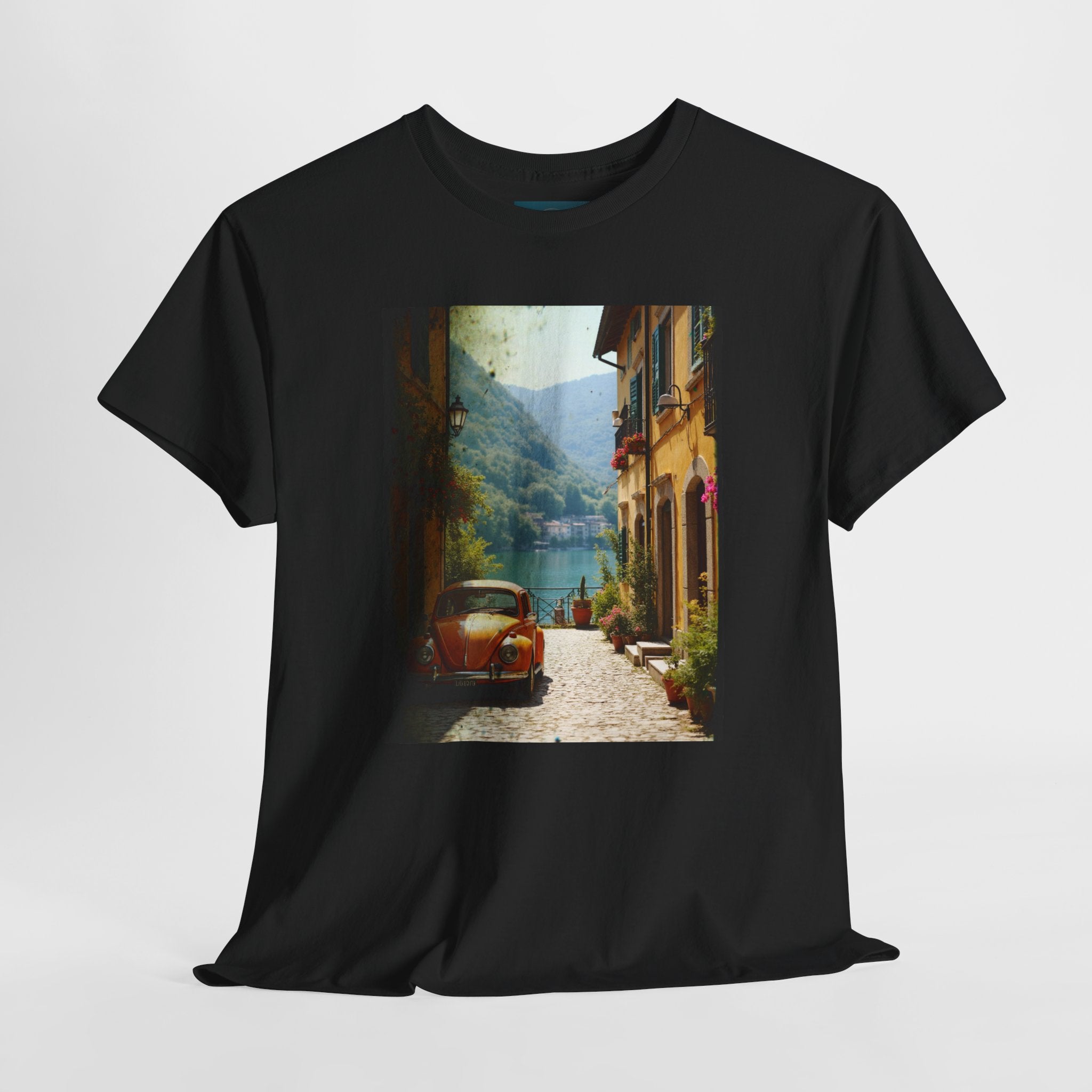 Retro VW Beetle T‑Shirt – Graphic Cotton Tee for Car Lovers