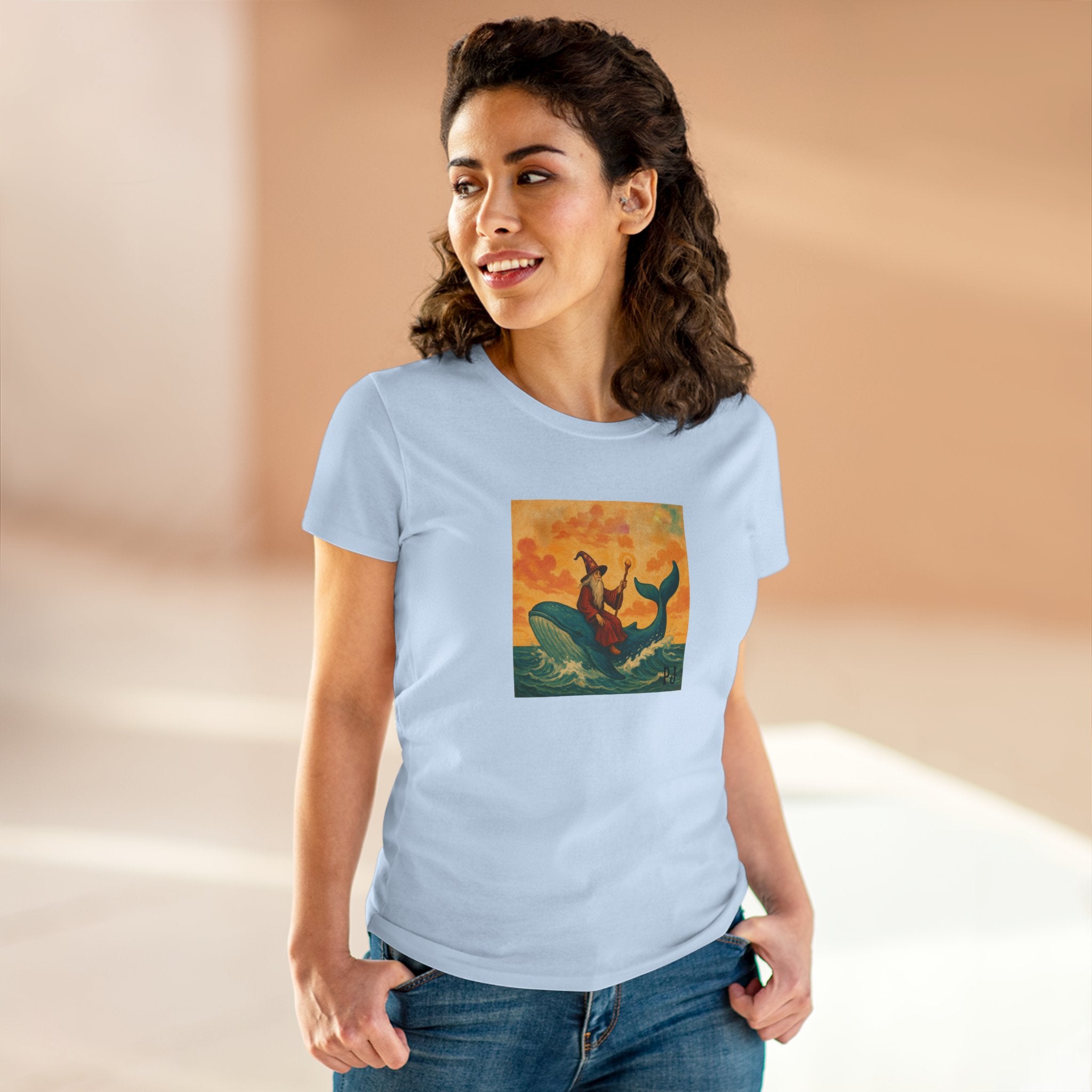 Wizard on a Whale Graphic Tee – maybe the PJ Yellow Ledbetter Fan Club T-Shirt