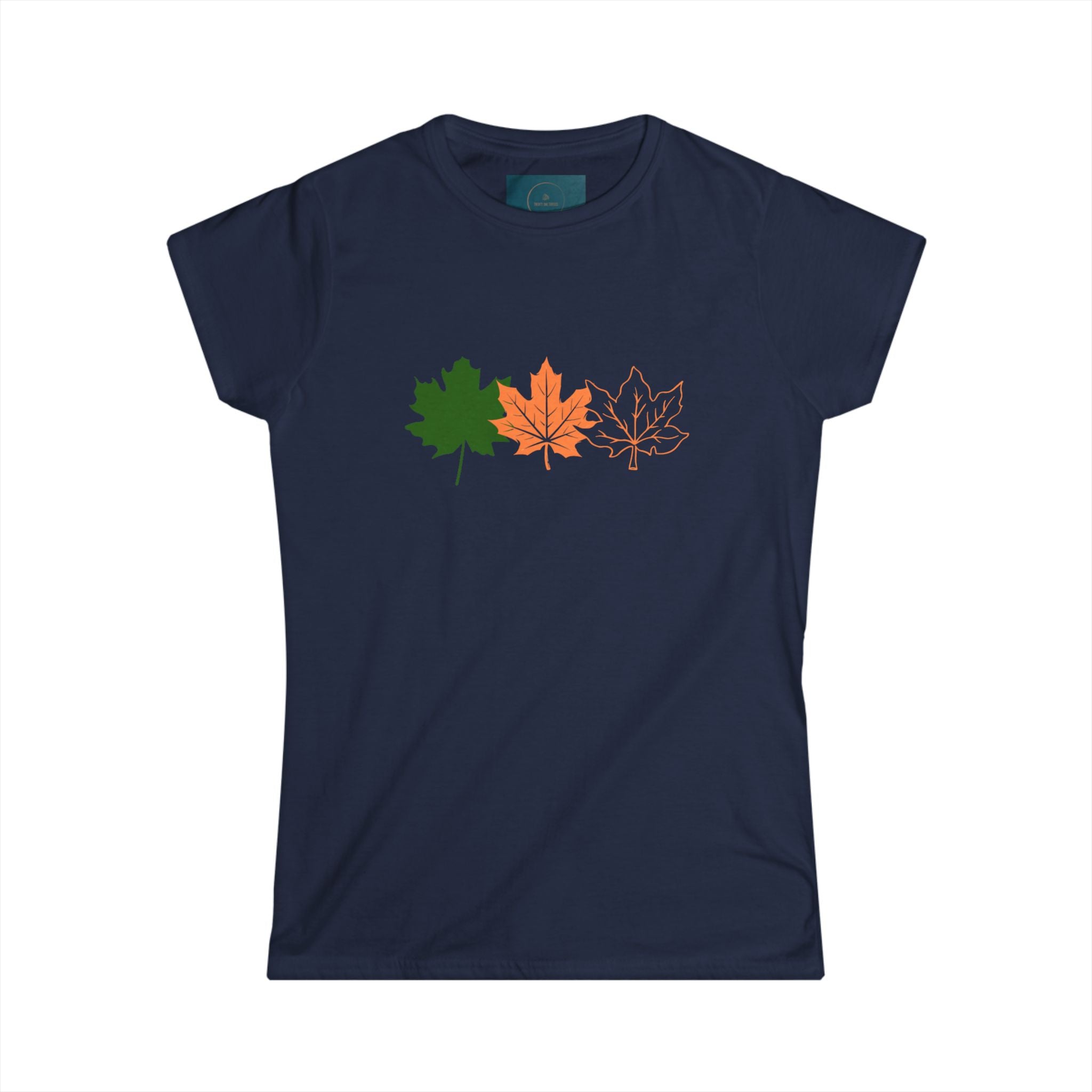 Autumn Leaves Women's Tee – Fall Shirt, Cozy Top, Nature Gift