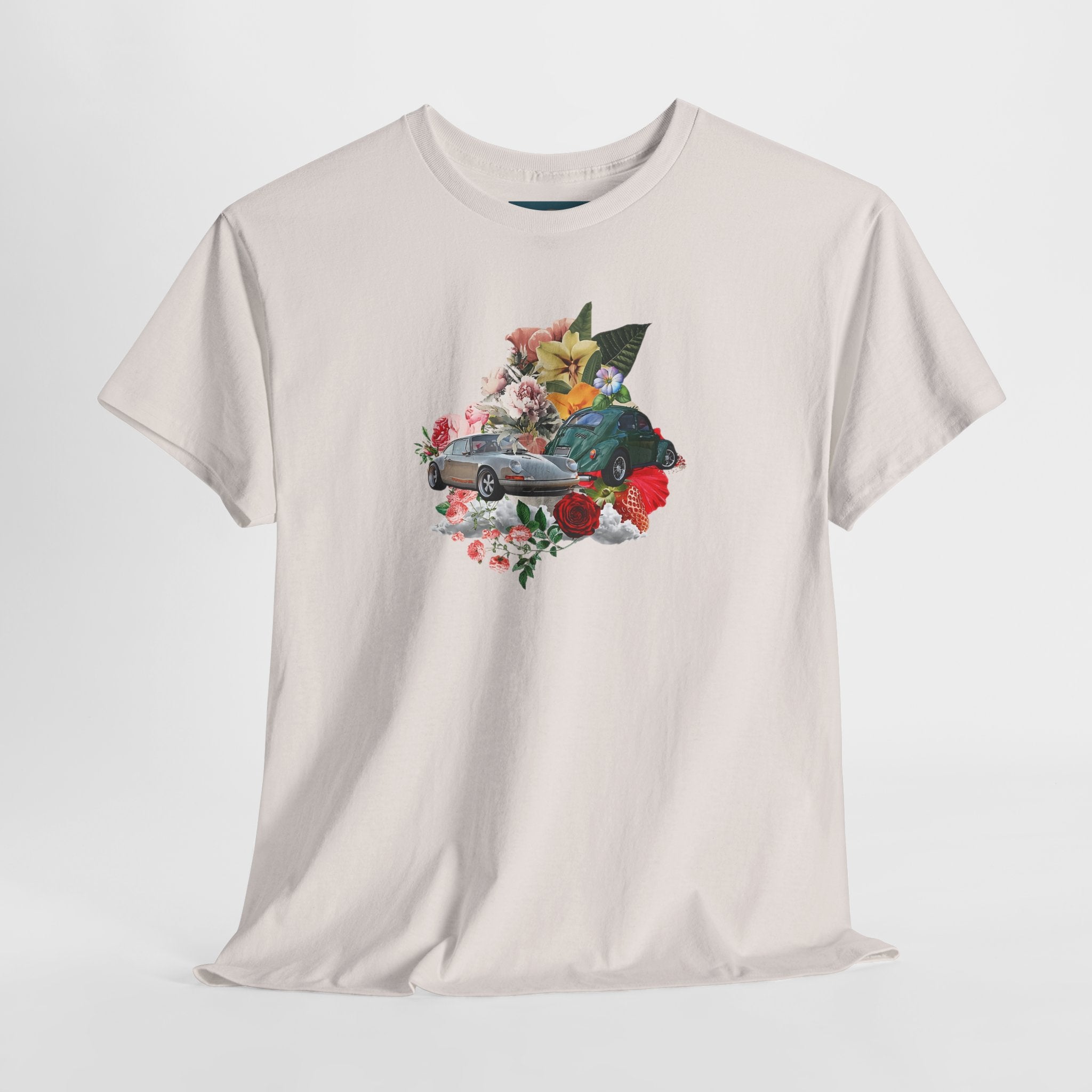 Floral Classic Car T-Shirt | Unisex Retro Graphic Tee