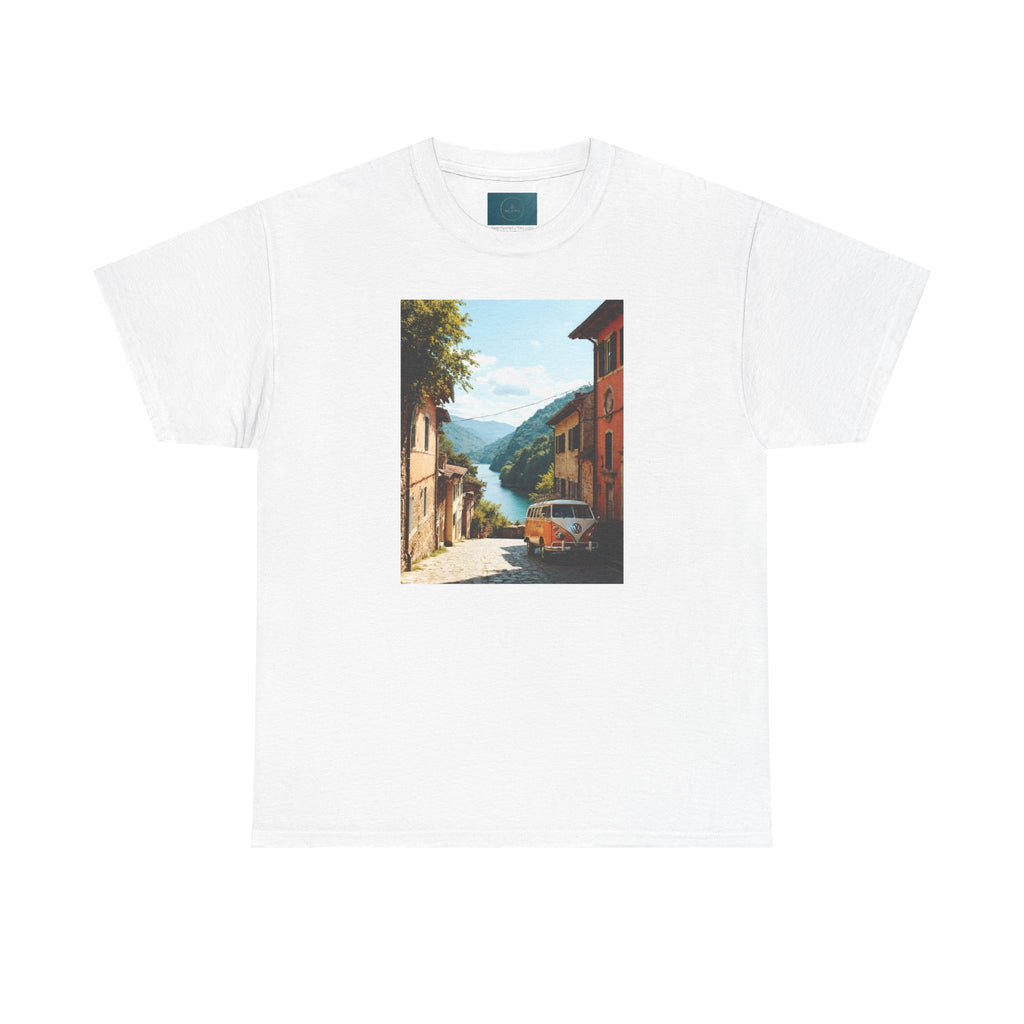 Retro VW Bus T‑Shirt – Unisex Cotton Photo Print Tee for VW Lovers