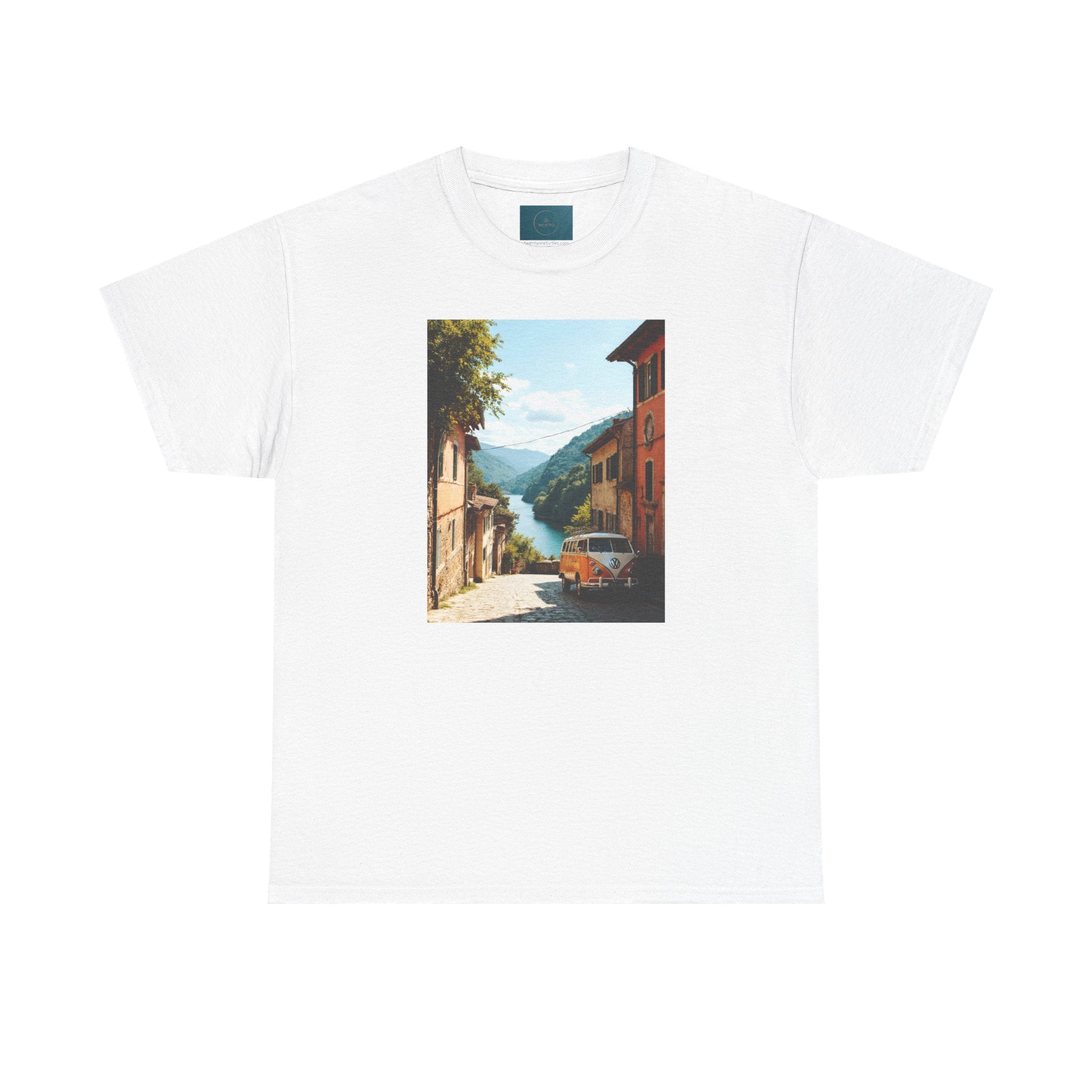 Retro VW Bus T‑Shirt – Unisex Cotton Photo Print Tee for VW Lovers