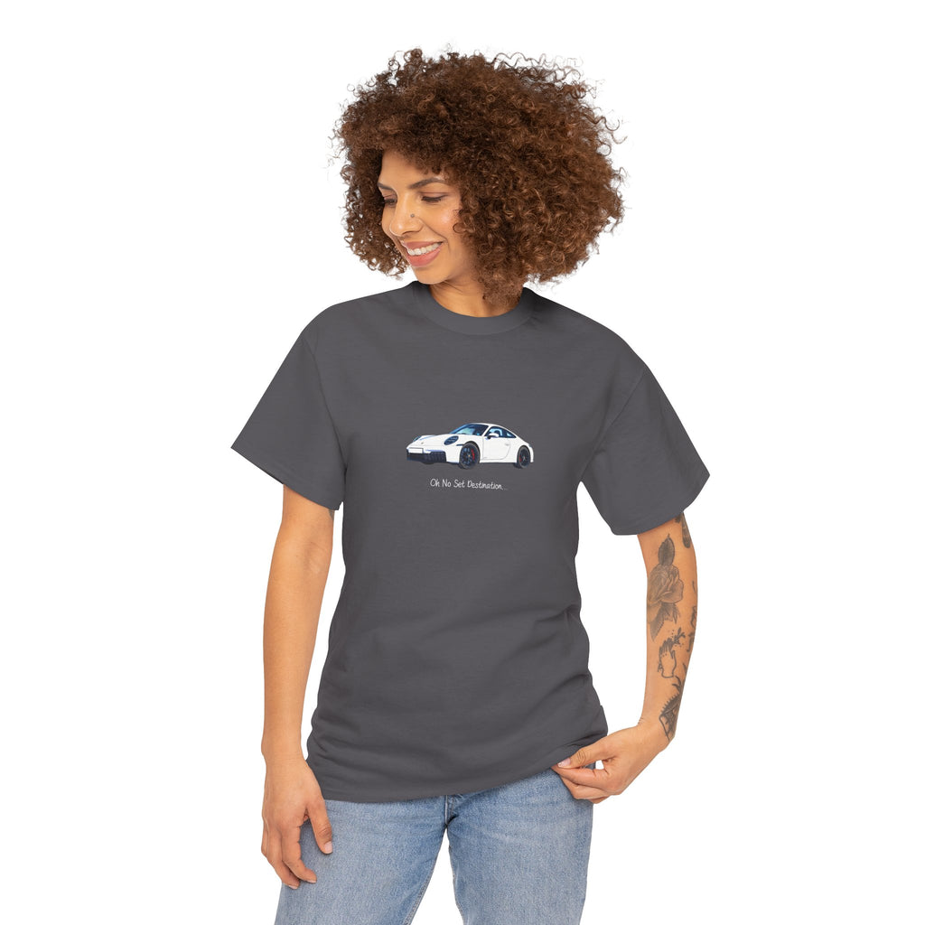 Porsche 'Oh no set destination' Tee – Stylish & Unique Cotton t-shirt