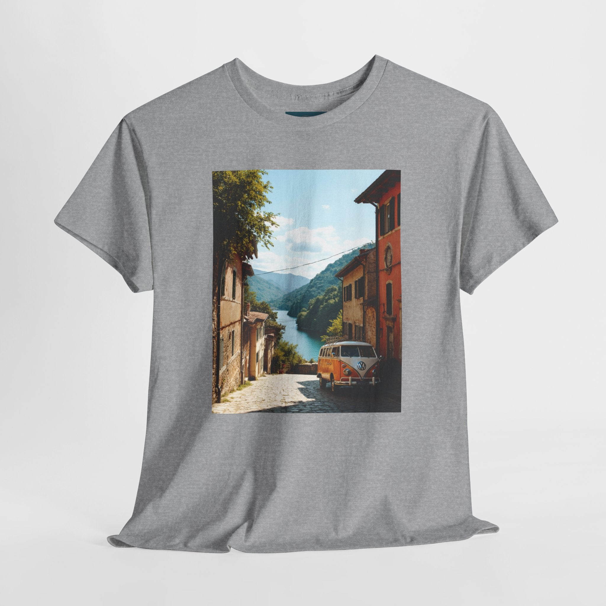 Retro VW Bus T‑Shirt – Unisex Cotton Photo Print Tee for VW Lovers