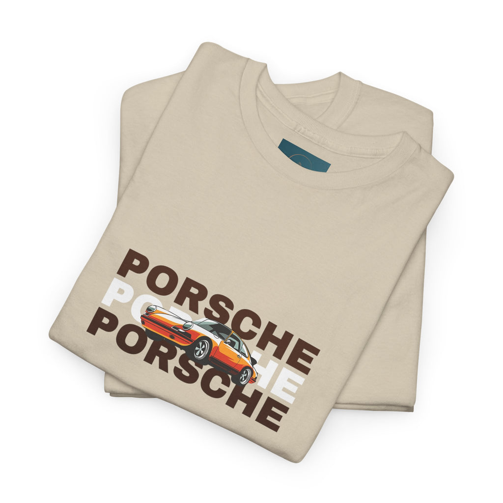 Porsche Retro Graphic Tee | Classic Apparel for Enthusiasts