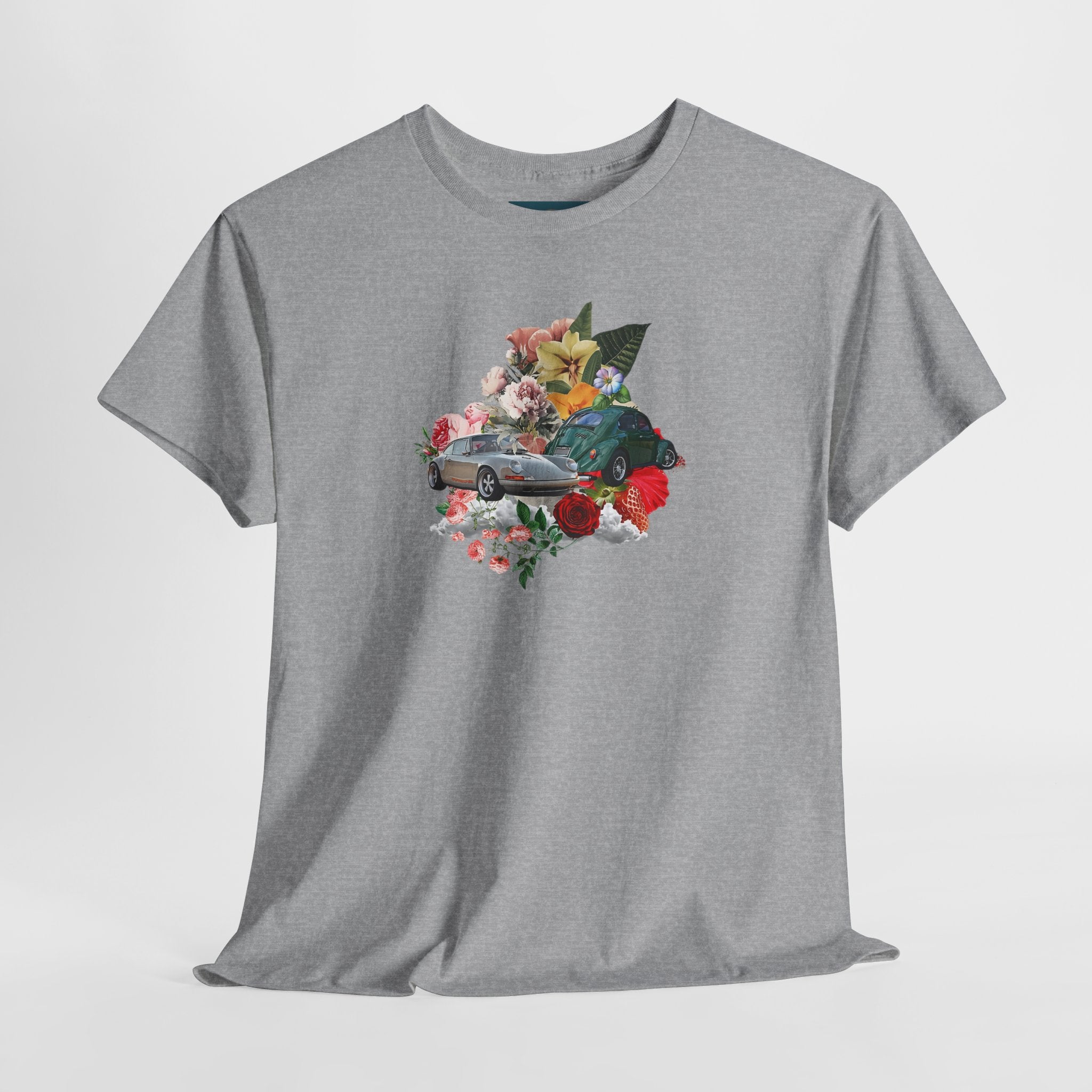 Floral Classic Car T-Shirt | Unisex Retro Graphic Tee