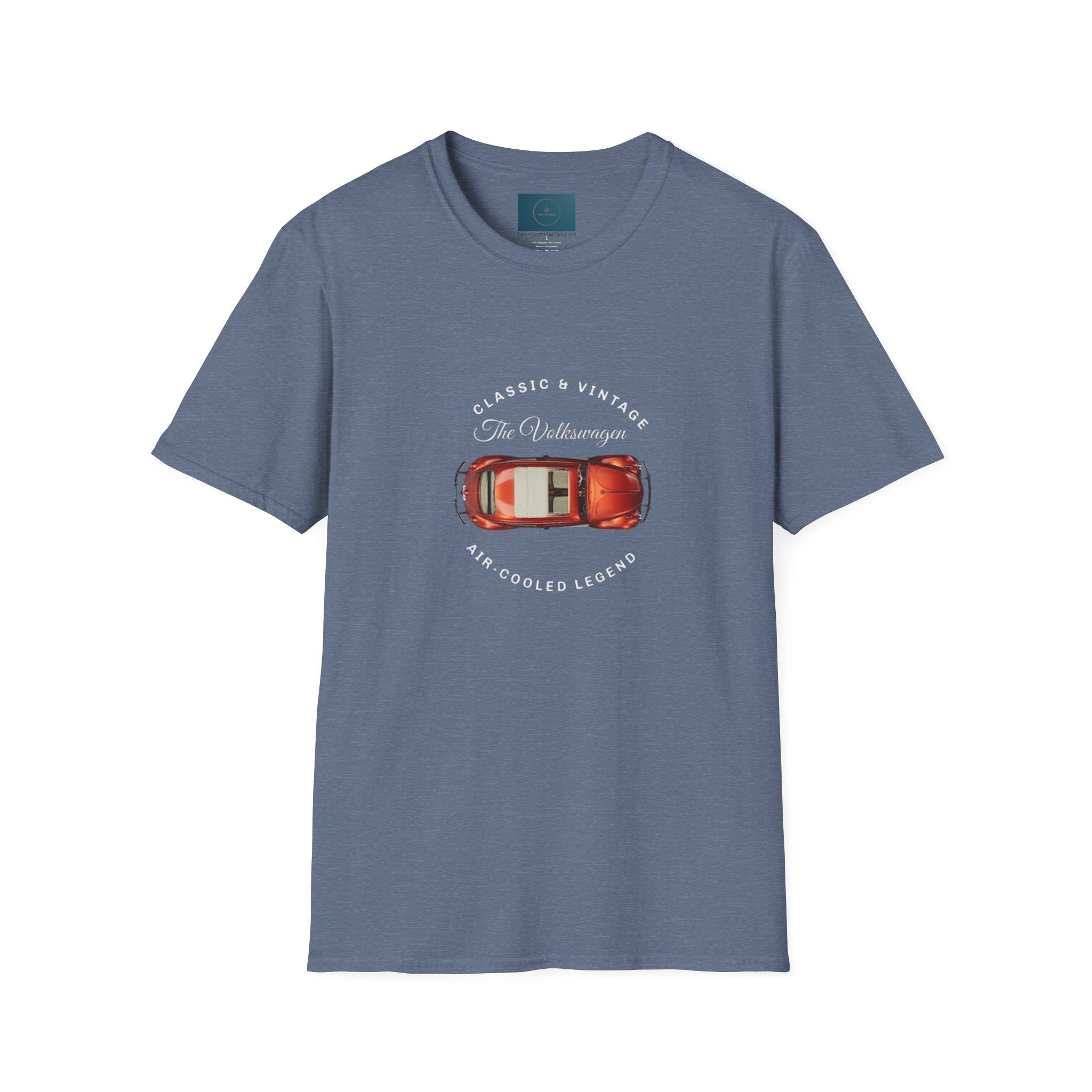 VW Beetle Graphic Tee – Softstyle Unisex T-Shirt, Car Enthusiast Gift, Casual Automotive Apparel