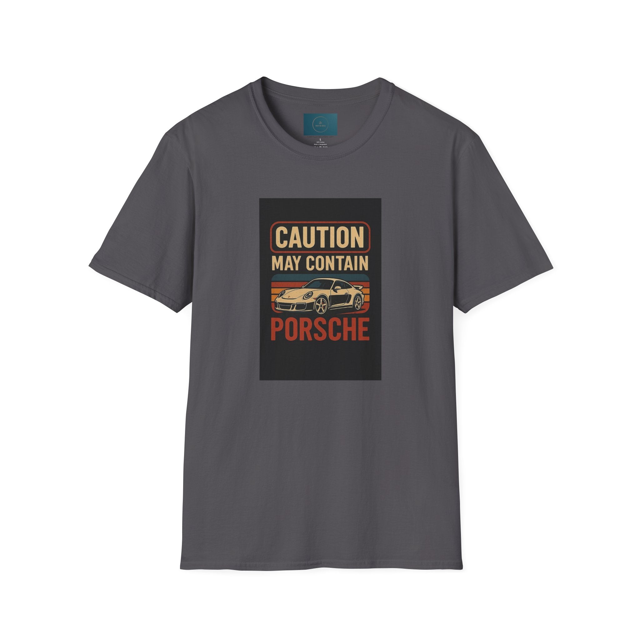"May Caution Porsche" Unisex T-Shirt – Car Enthusiast Gift, Vintage Auto Tee