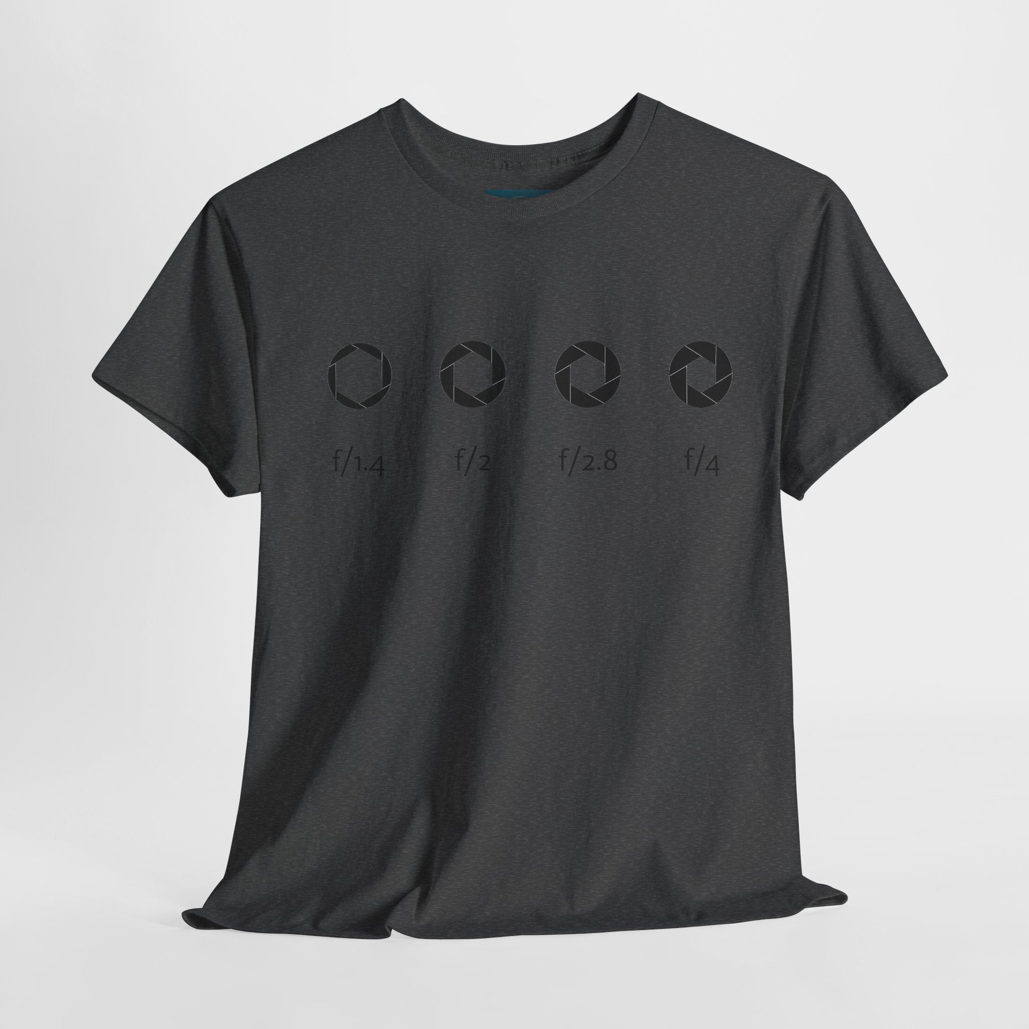 Camera Aperture Graphic Tee – Unisex Heavy Cotton Photography Shirt