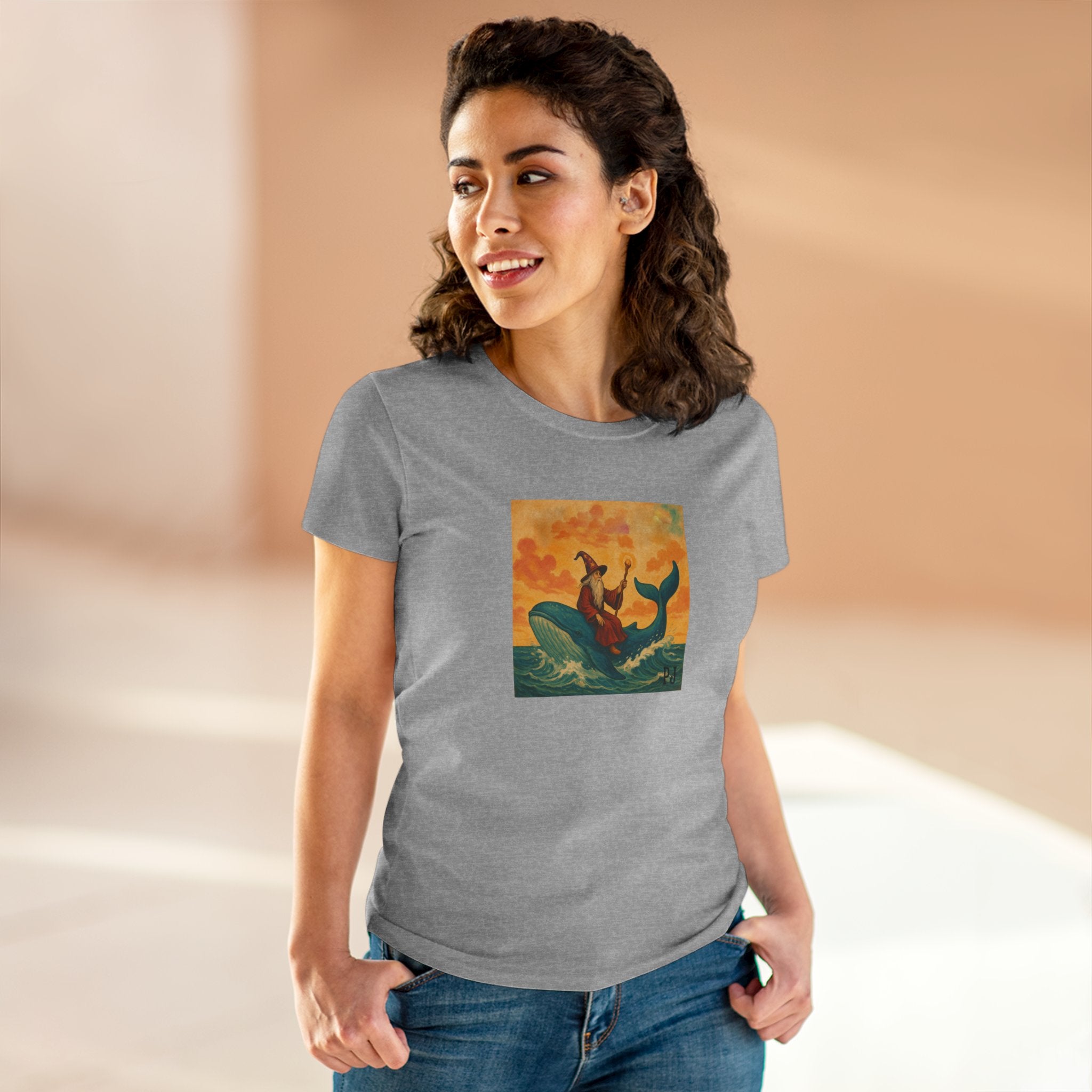 Wizard on a Whale Graphic Tee – maybe the PJ Yellow Ledbetter Fan Club T-Shirt