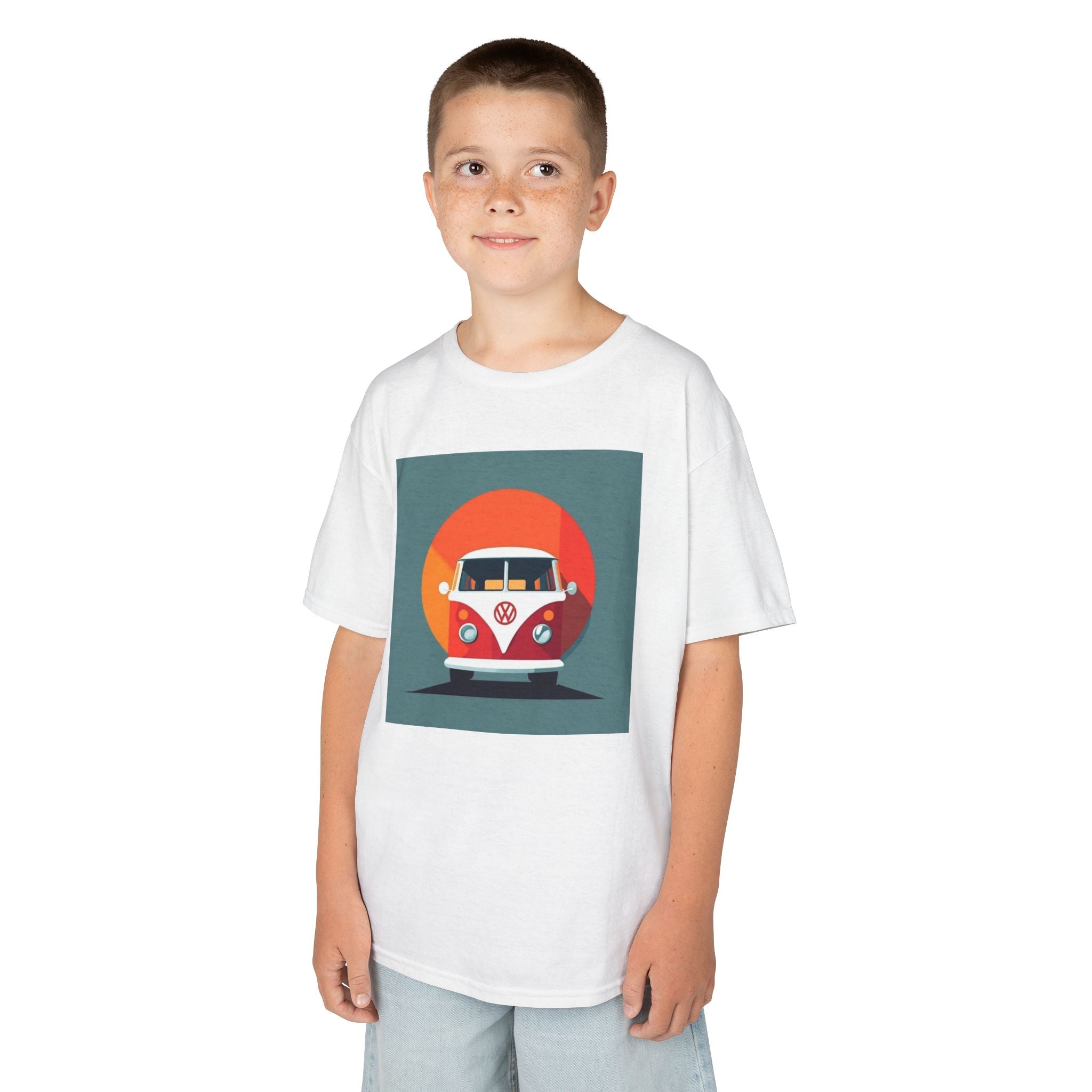 Vintage VW Bus print T Shirt | Shirt for Boys & Girls, Child size tee