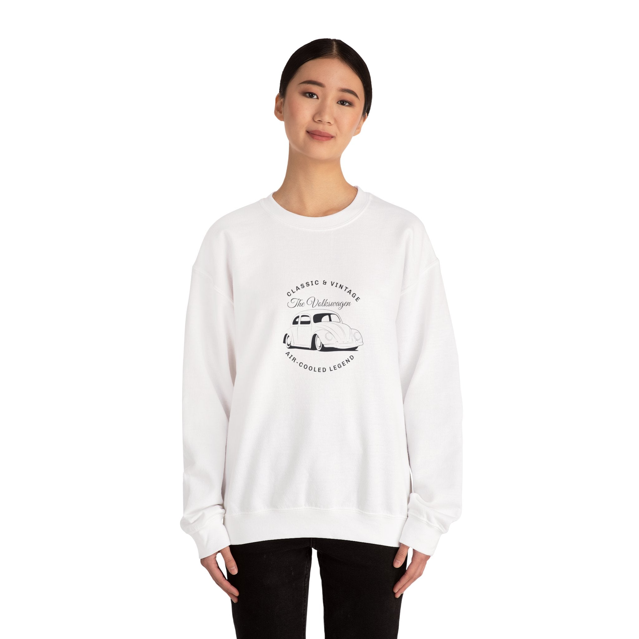 The Vintage Bug Sweatshirt – Classic VW Beetle Unisex Cotton Blend Crewneck