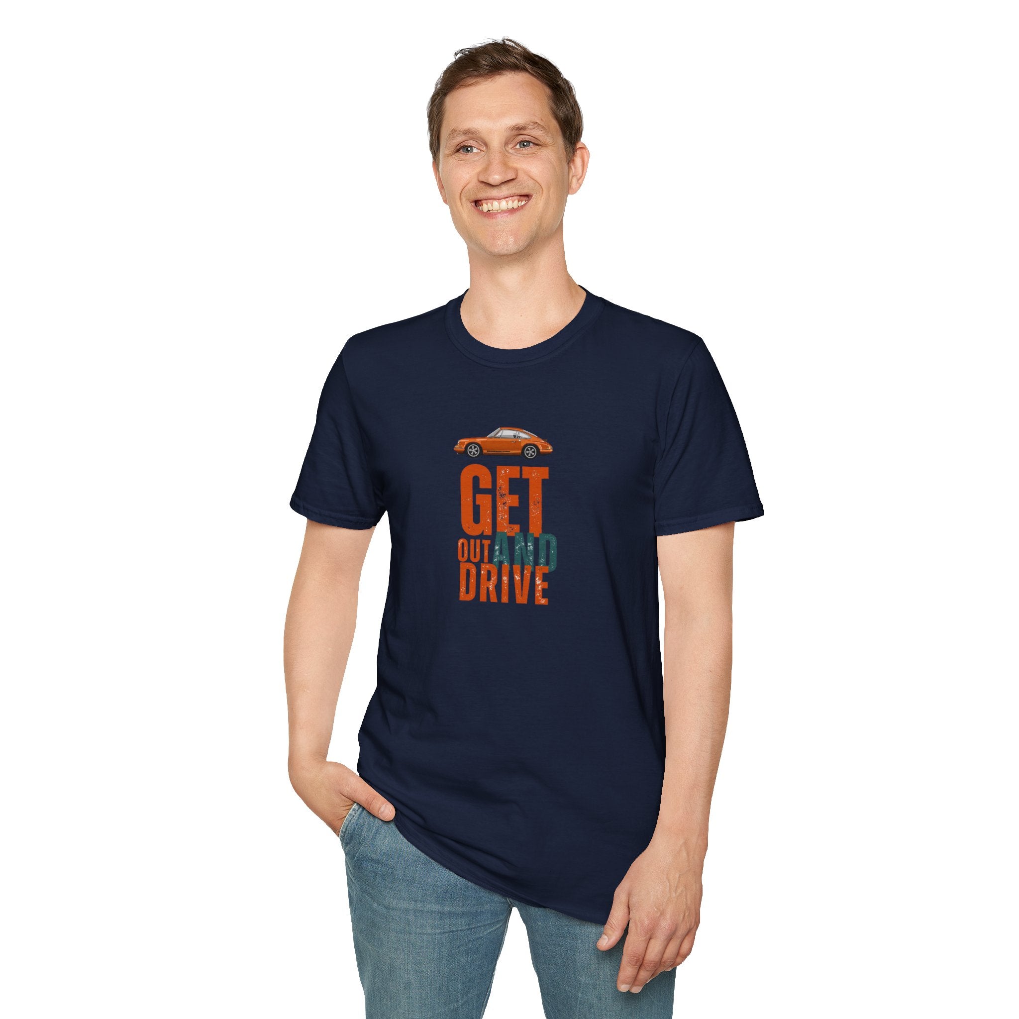 'Get Out and Drive' T-Shirt — Vintage style Car Graphic Tee