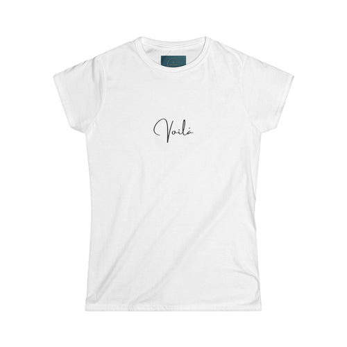 White t-shirt with 'Vila' logo on a white background