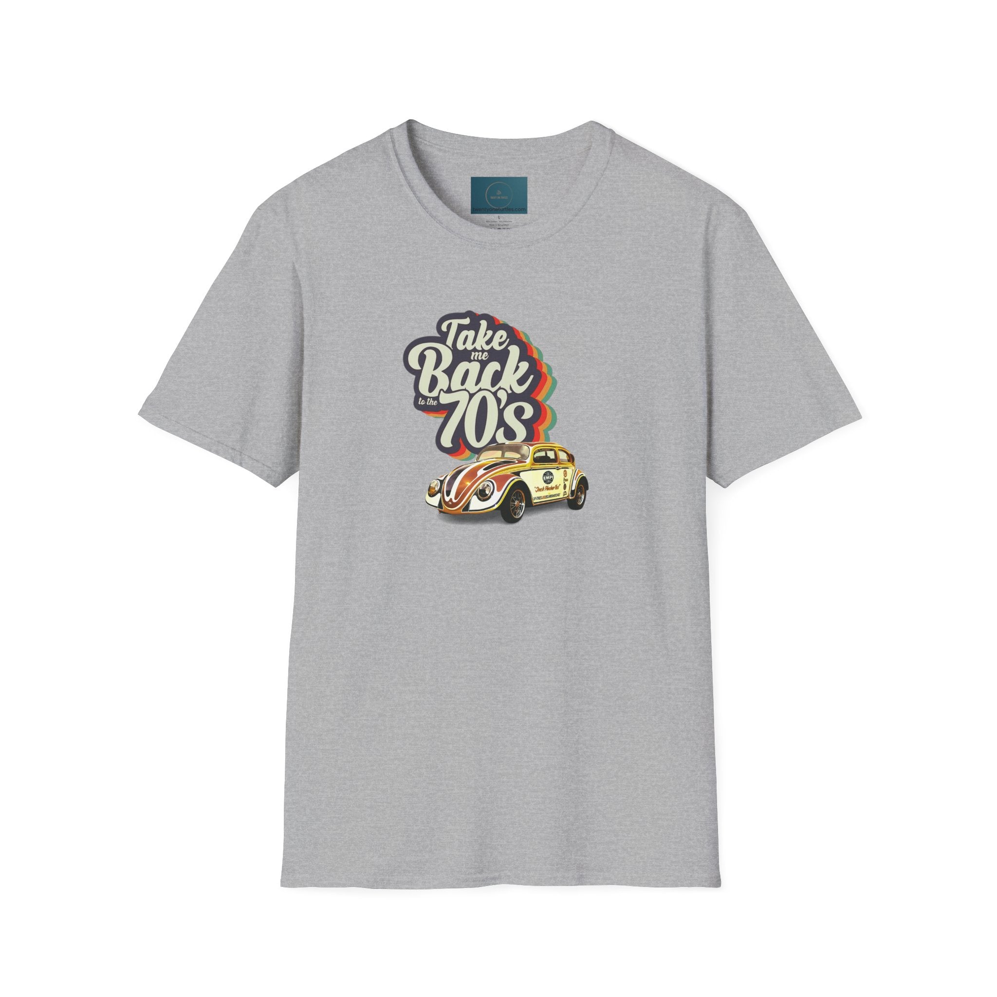 Retro 70s Beetle T-Shirt | Unisex Inch Pincher VW Tee