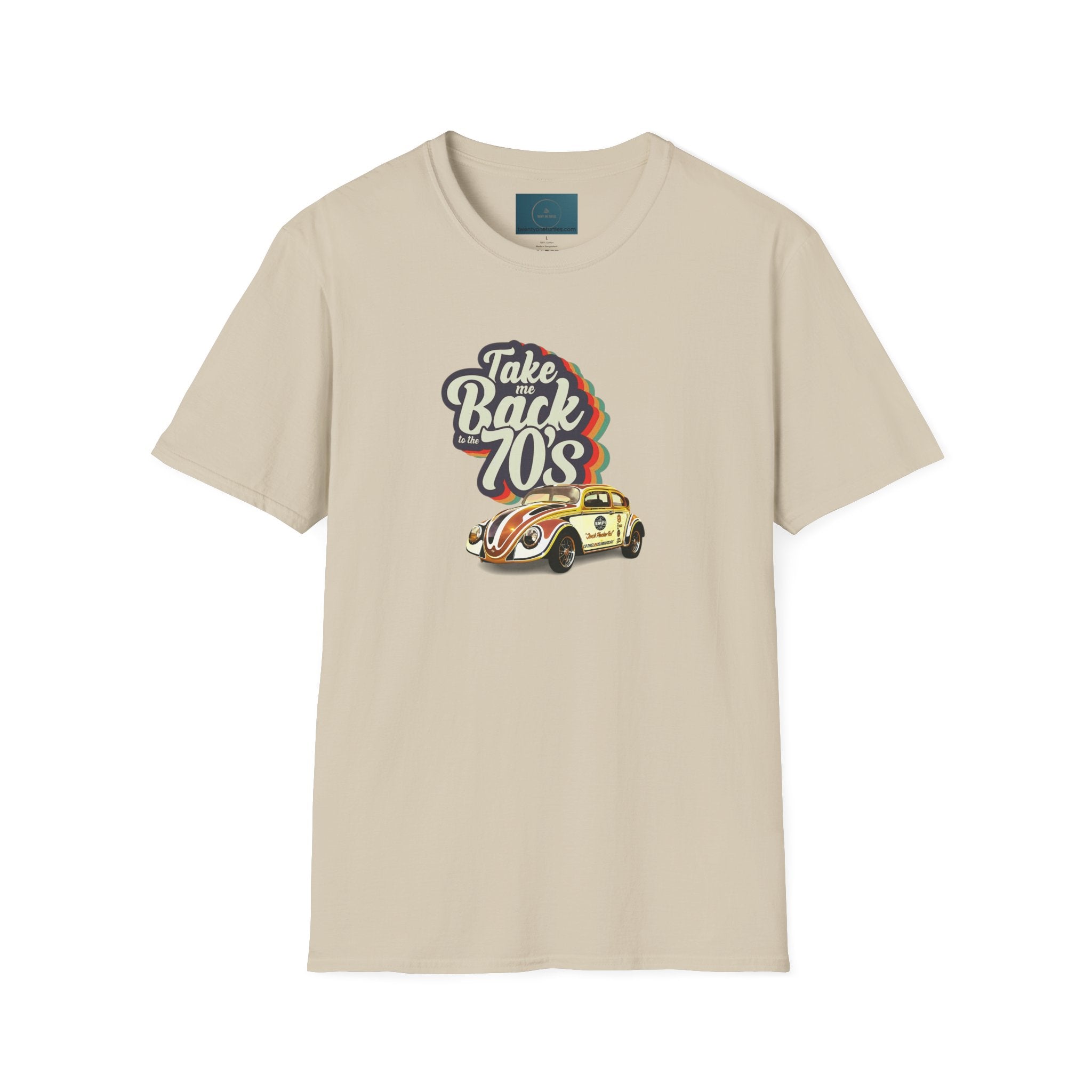 Retro 70s Beetle T-Shirt | Unisex Inch Pincher VW Tee