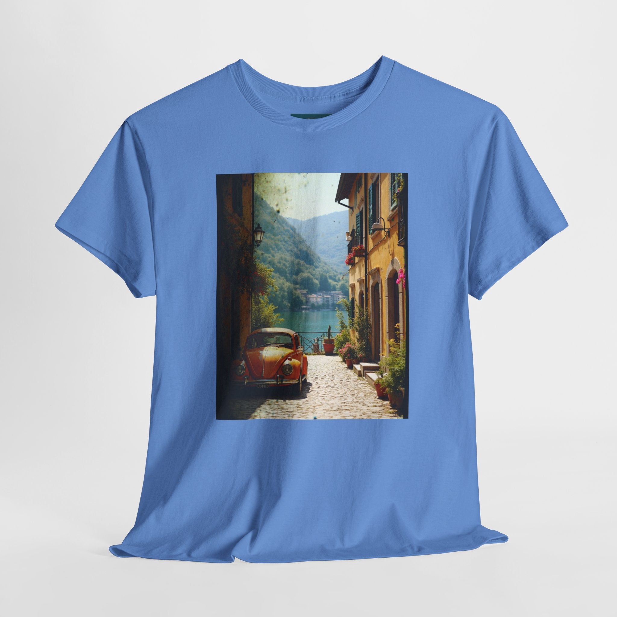 Retro VW Beetle T‑Shirt – Graphic Cotton Tee for Car Lovers