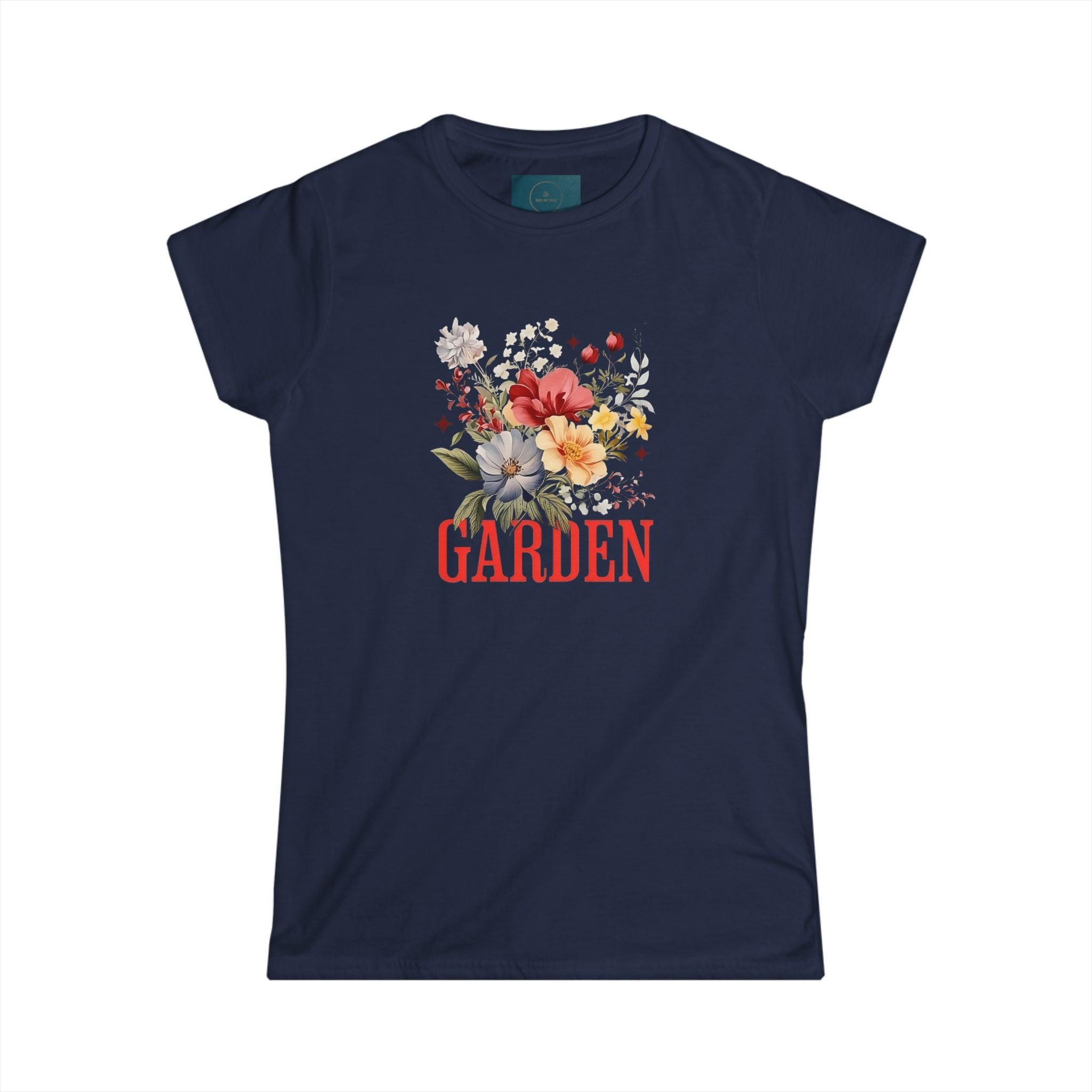 Garden Floral Women's Softstyle T Shirt | Botanical Graphic Tee for Nature Lovers