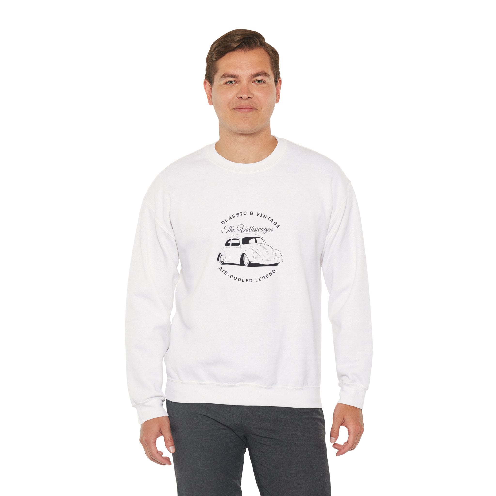 The Vintage Bug Sweatshirt – Classic VW Beetle Unisex Cotton Blend Crewneck