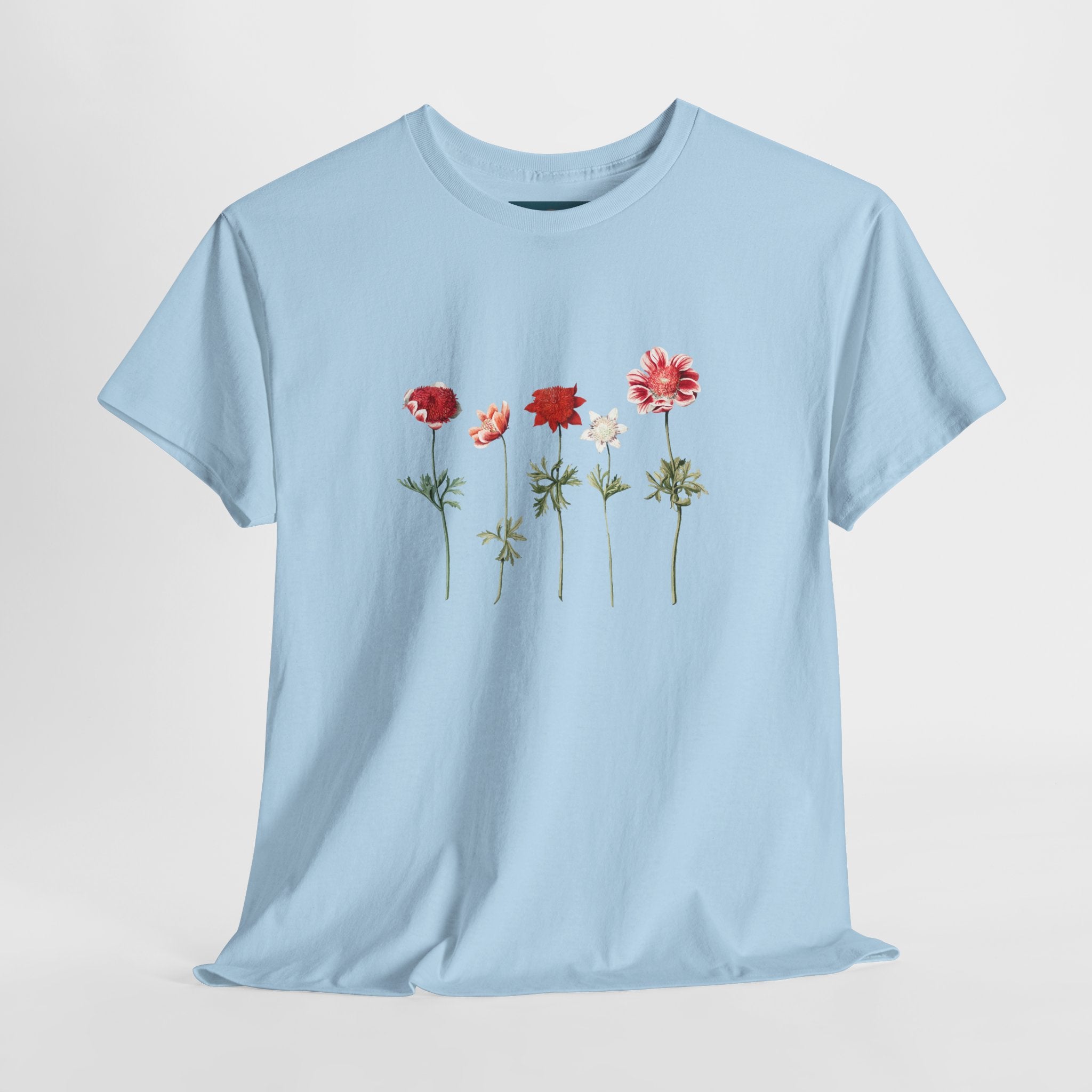 Botanical Flower T-Shirt – Unisex Cotton Tee for Nature Lovers