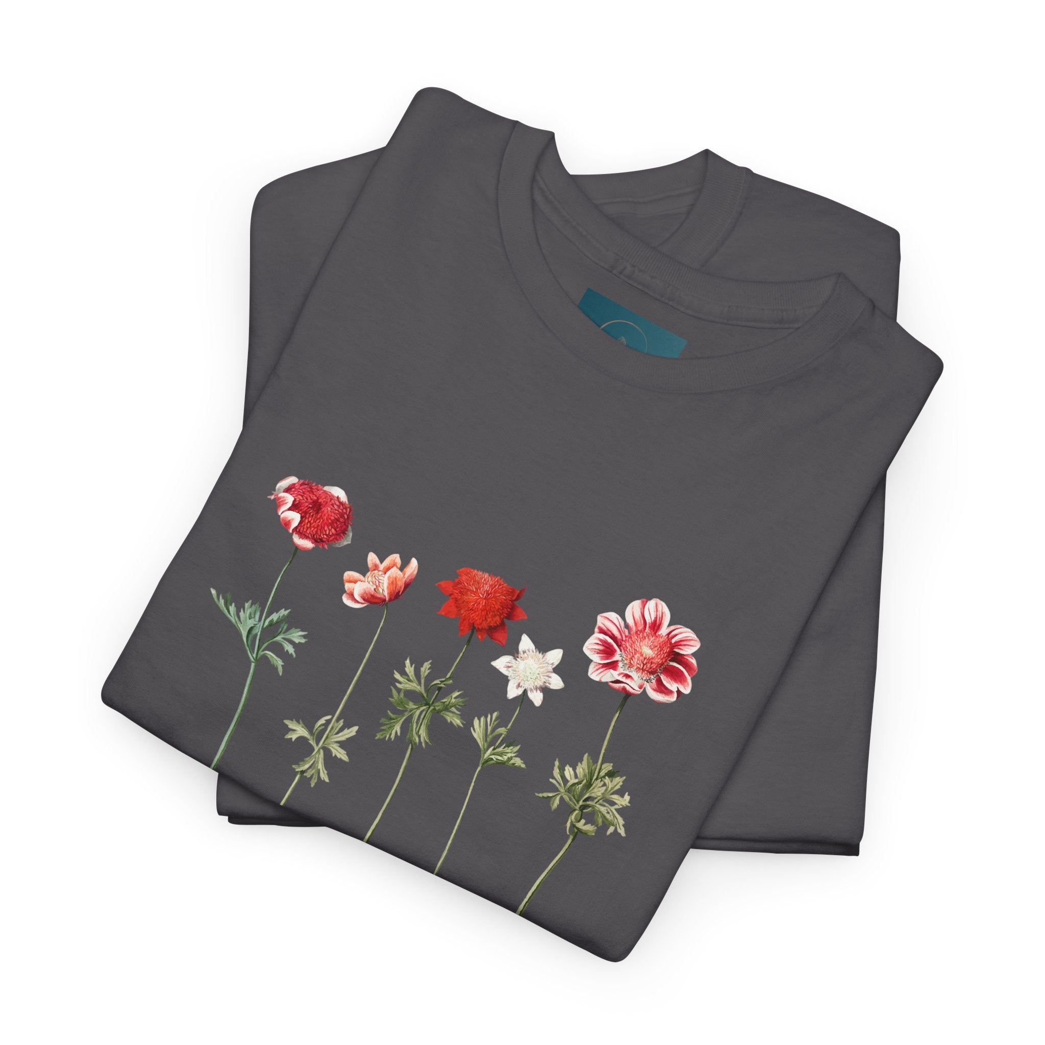 Botanical Flower T-Shirt – Unisex Cotton Tee for Nature Lovers