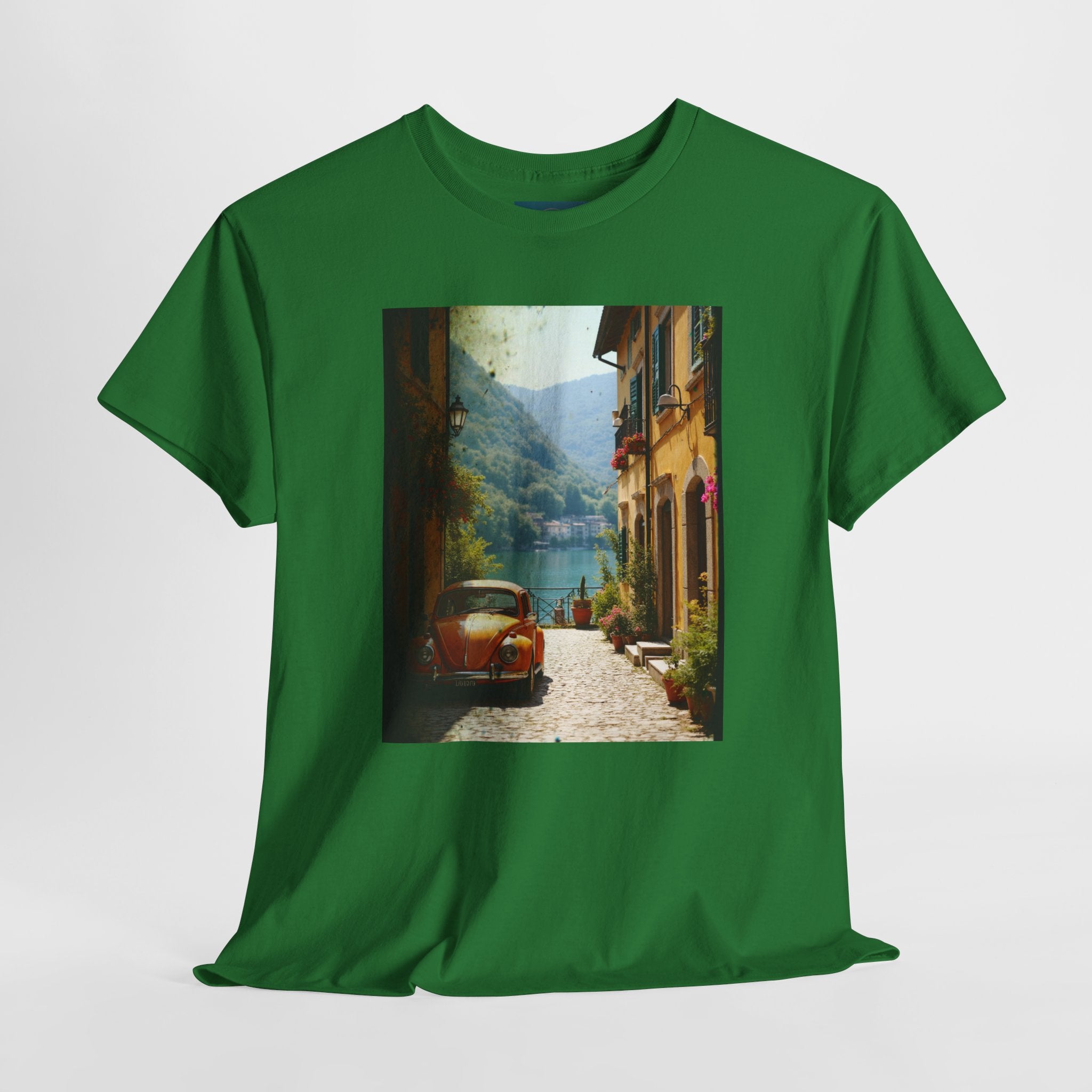 Retro VW Beetle T‑Shirt – Graphic Cotton Tee for Car Lovers