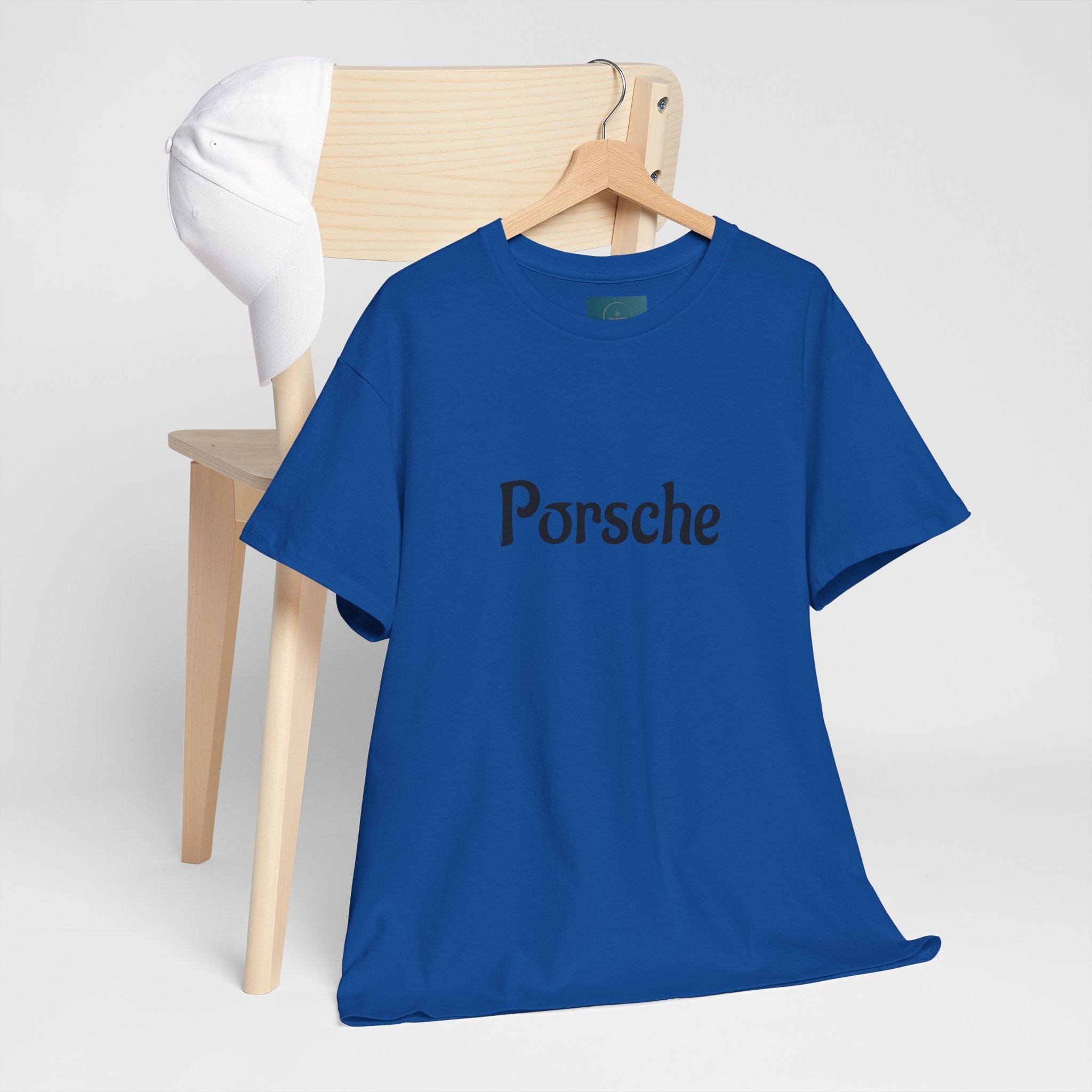 Unisex Porsche Script Tee – Casual Shirt for Car Enthusiasts