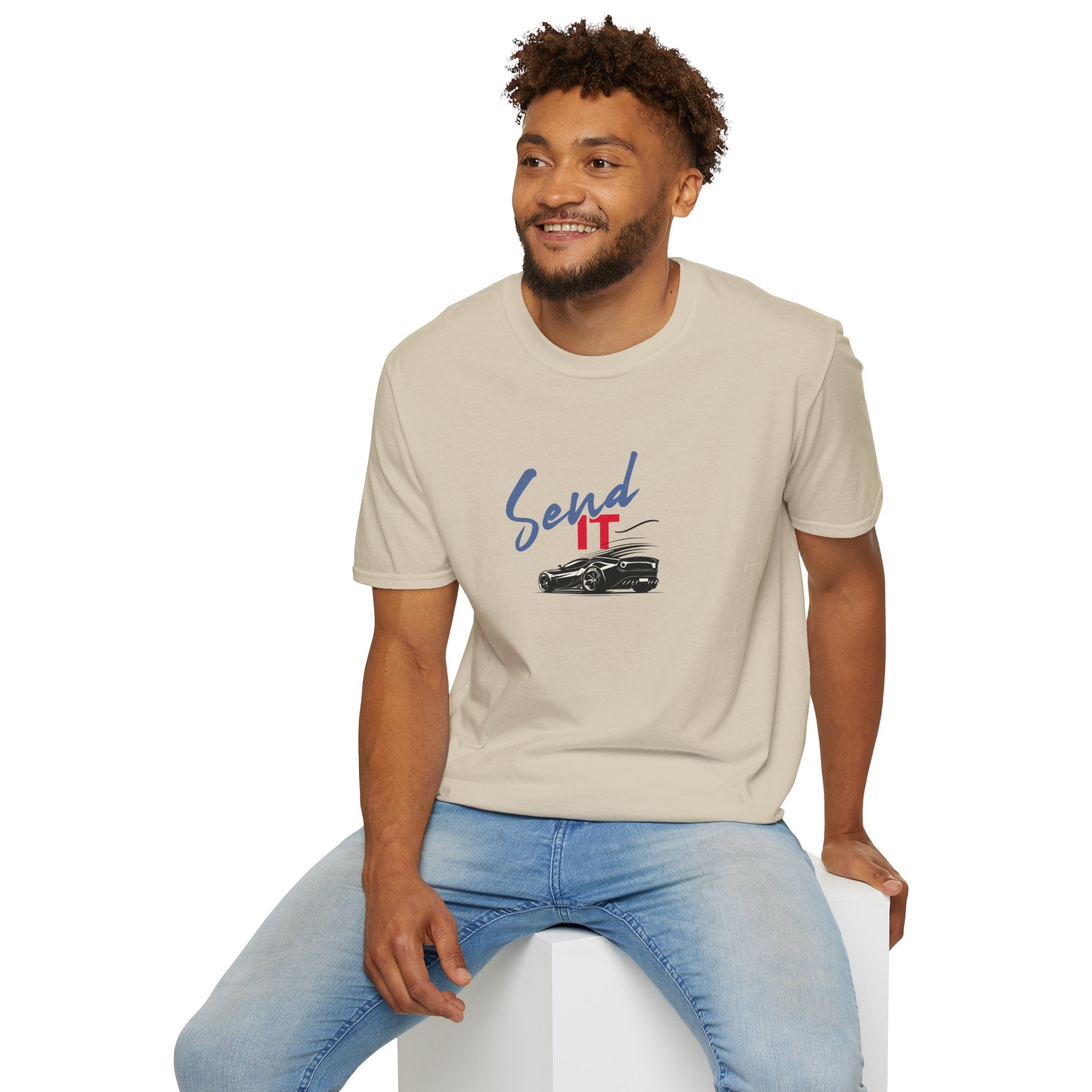 "Send It" Graphic sports car Tee – Car Culture Graphic Shirt, Unisex Fit
