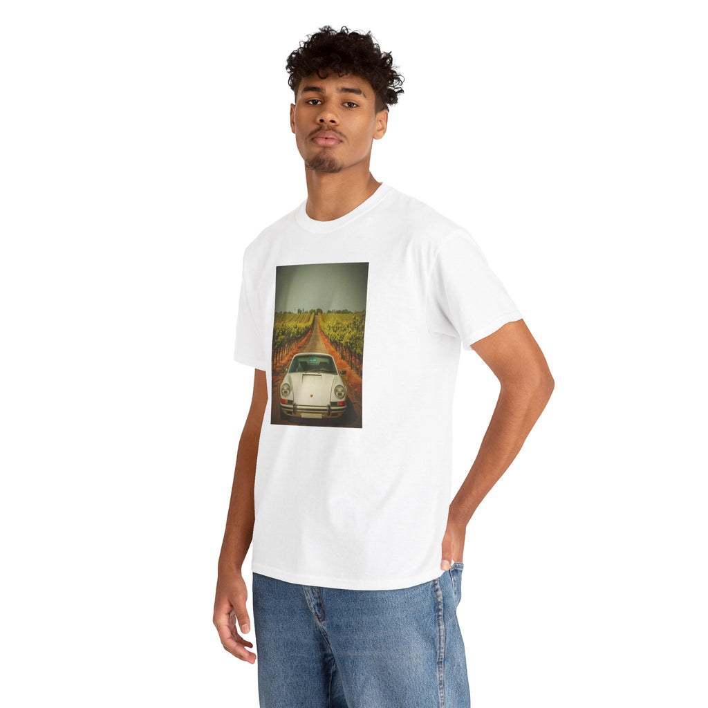 Unisex Porsche 911 Print T‑Shirt – Cotton Tee for Car Enthusiasts