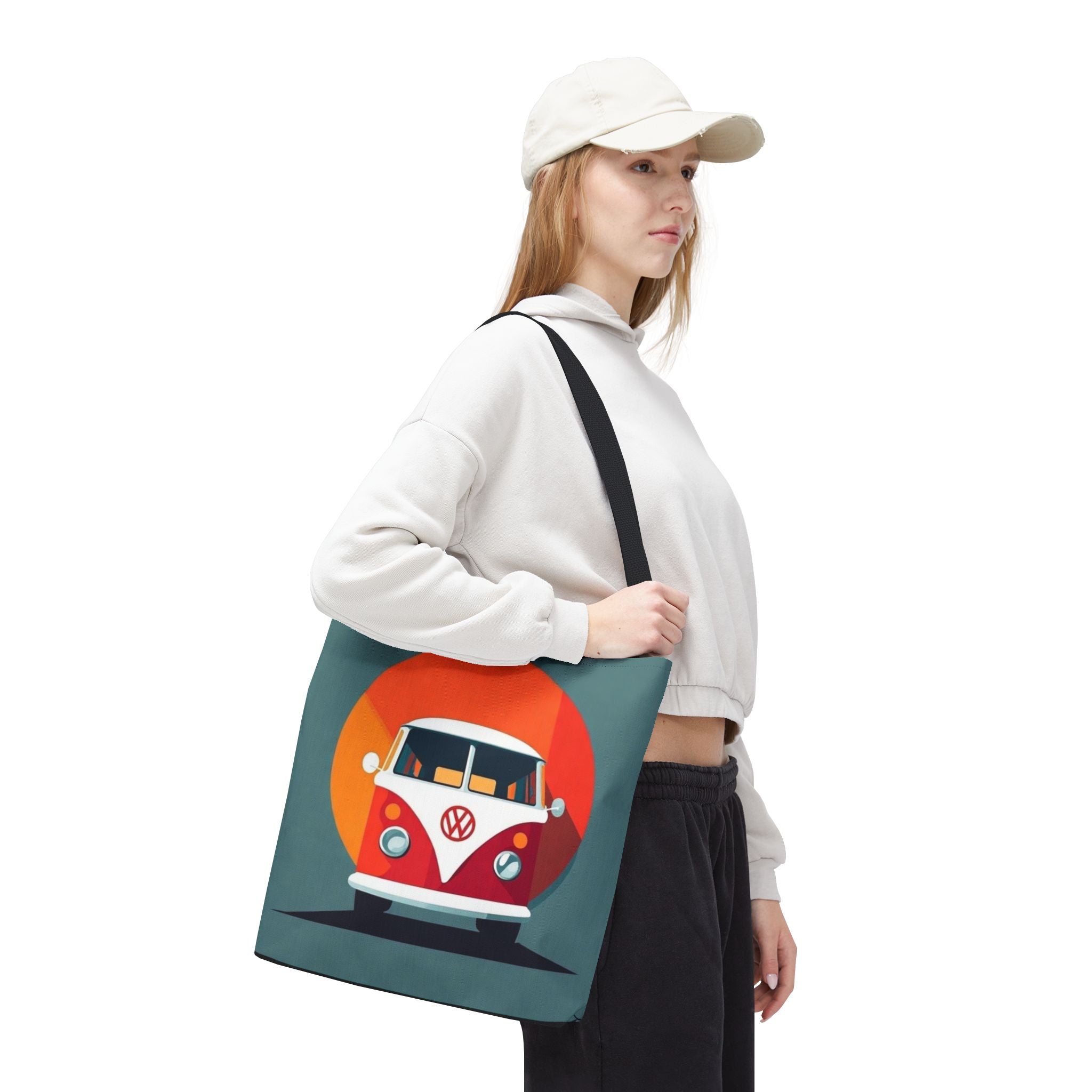 Retro VW Bus Tote Bag – Road Trip Essential for VW Lovers