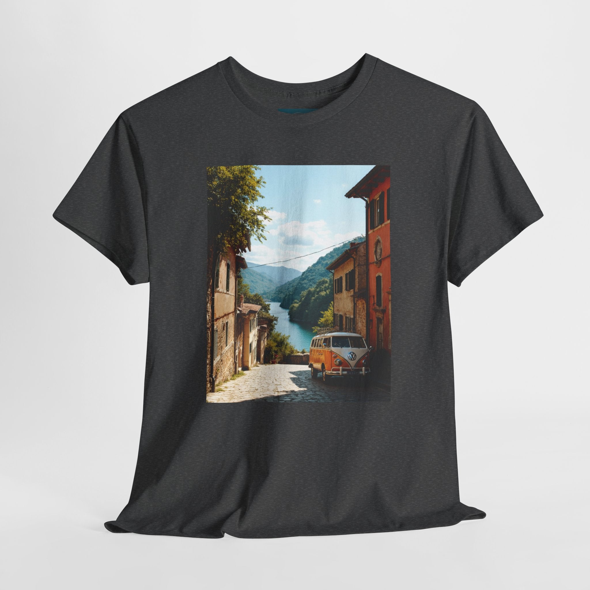 Retro VW Bus T‑Shirt – Unisex Cotton Photo Print Tee for VW Lovers